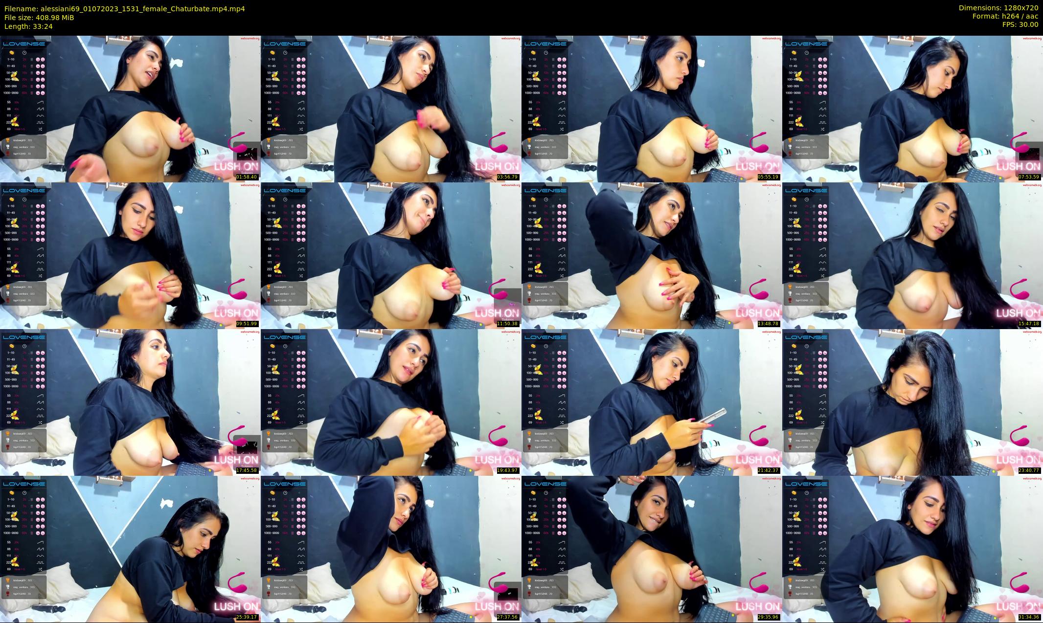 alessiani69 — 34 minute Chaturbate female cam show recording, 720p, Jul 1, 2023