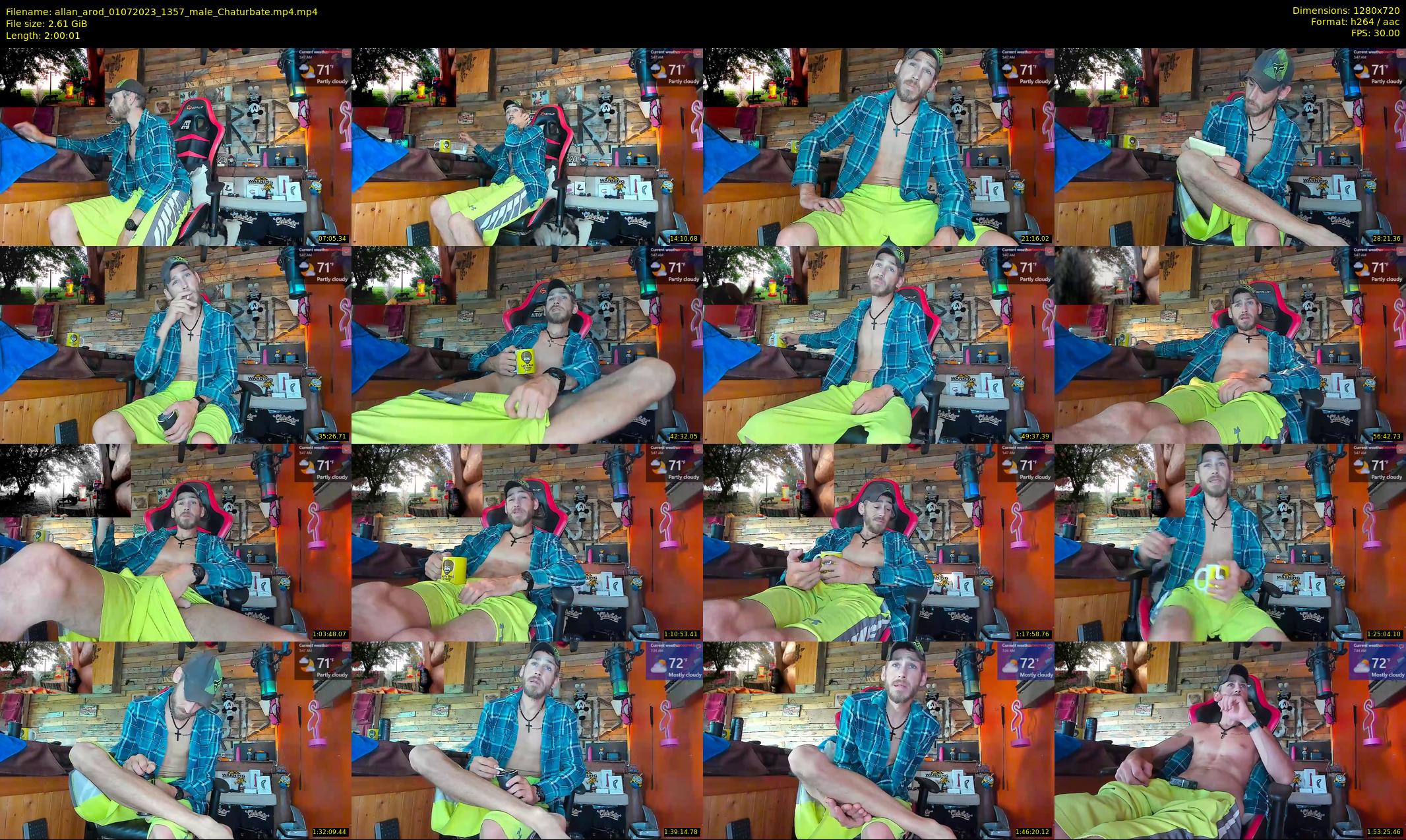 allan_arod — 121 minute Chaturbate male cam show recording, 720p, Jul 1, 2023
