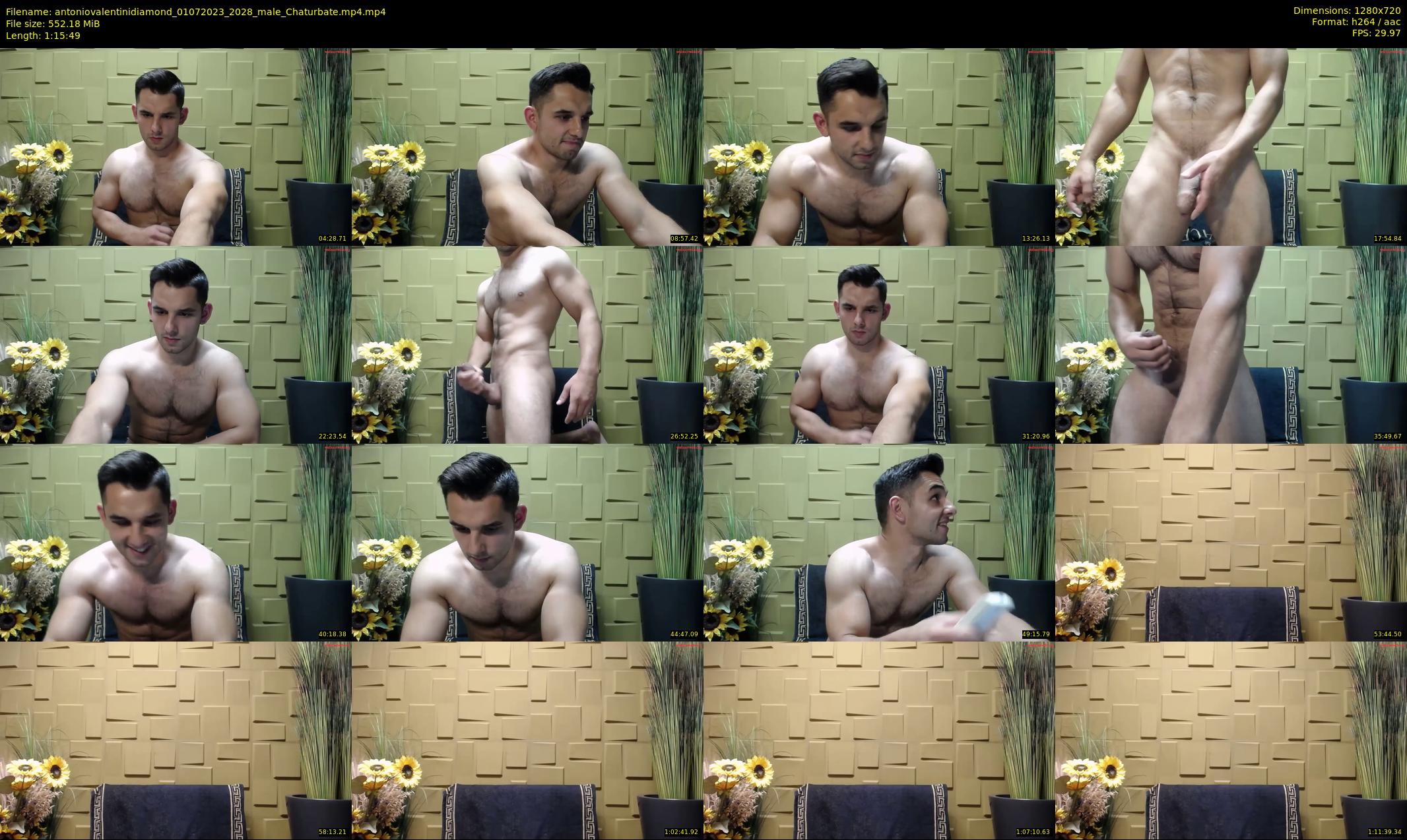 antoniovalentinidiamond — 76 minute Chaturbate male cam show recording, 720p, Jul 1, 2023