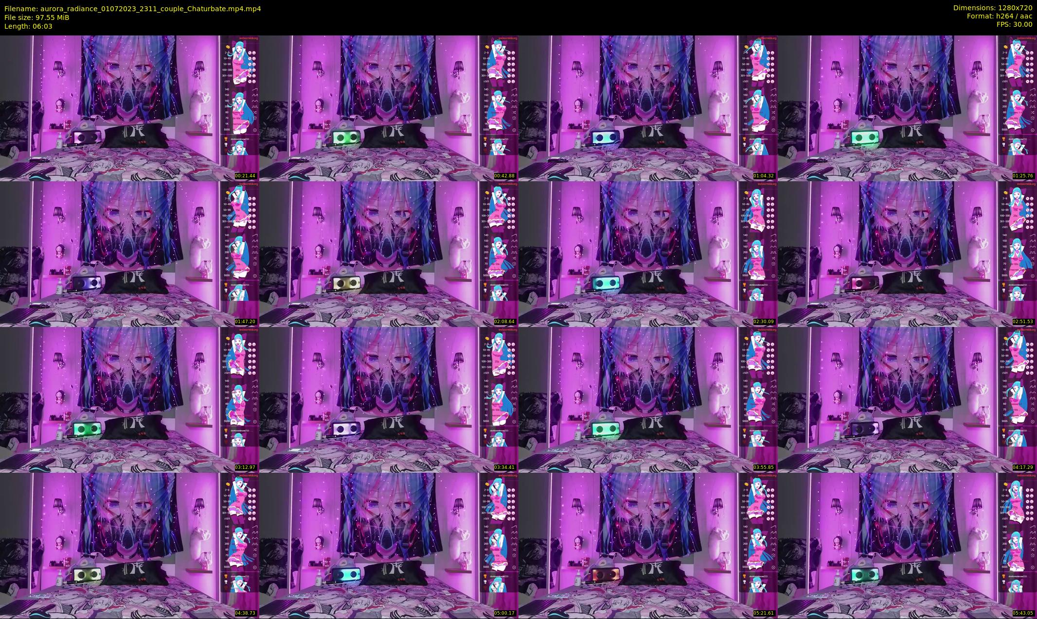 aurora_radiance — 7 minute Chaturbate couple cam show recording, 720p, Jul 1, 2023