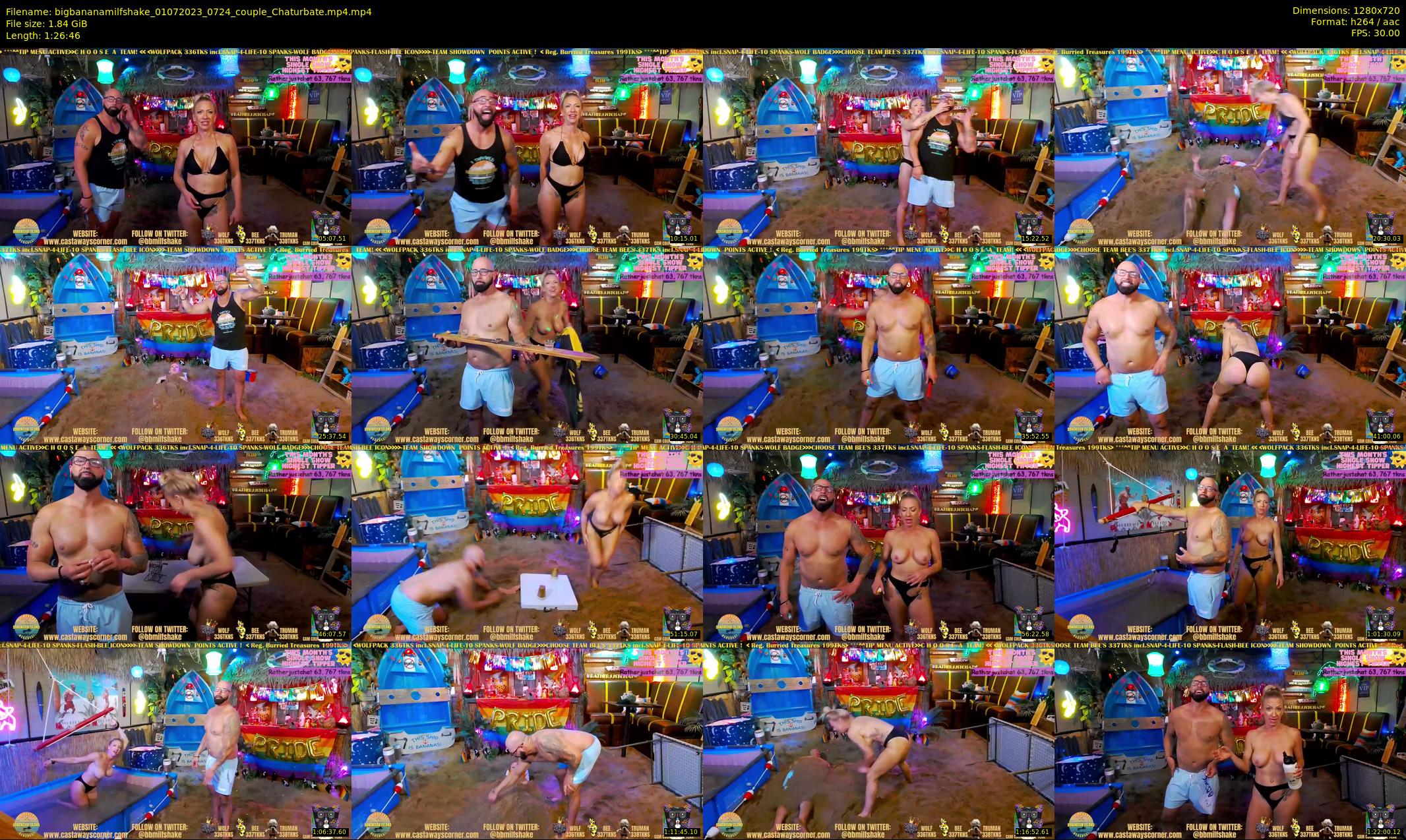 bigbananamilfshake — 87 minute Chaturbate couple cam show recording, 720p, Jul 1, 2023