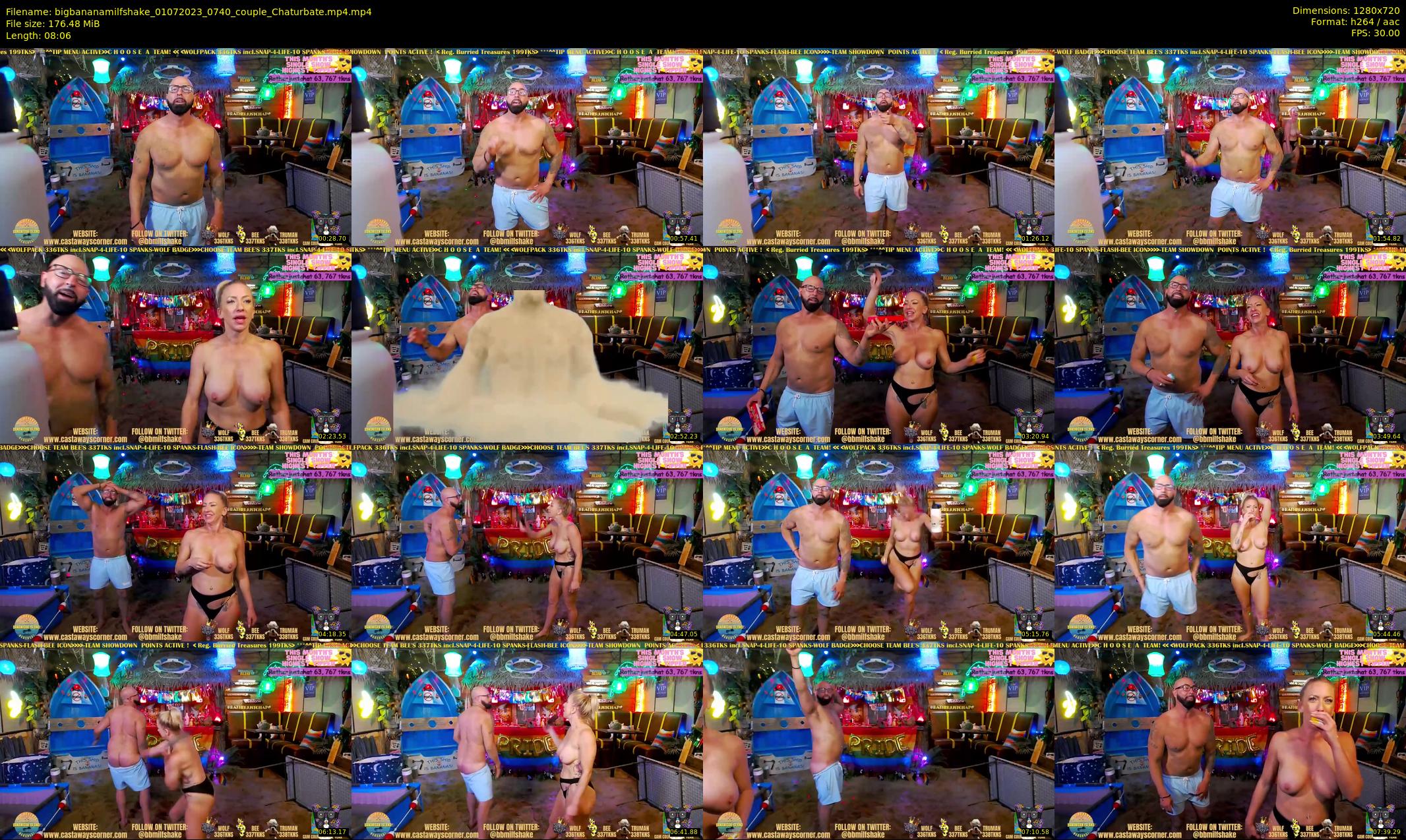 bigbananamilfshake — 9 minute Chaturbate couple cam show recording, 720p, Jul 1, 2023