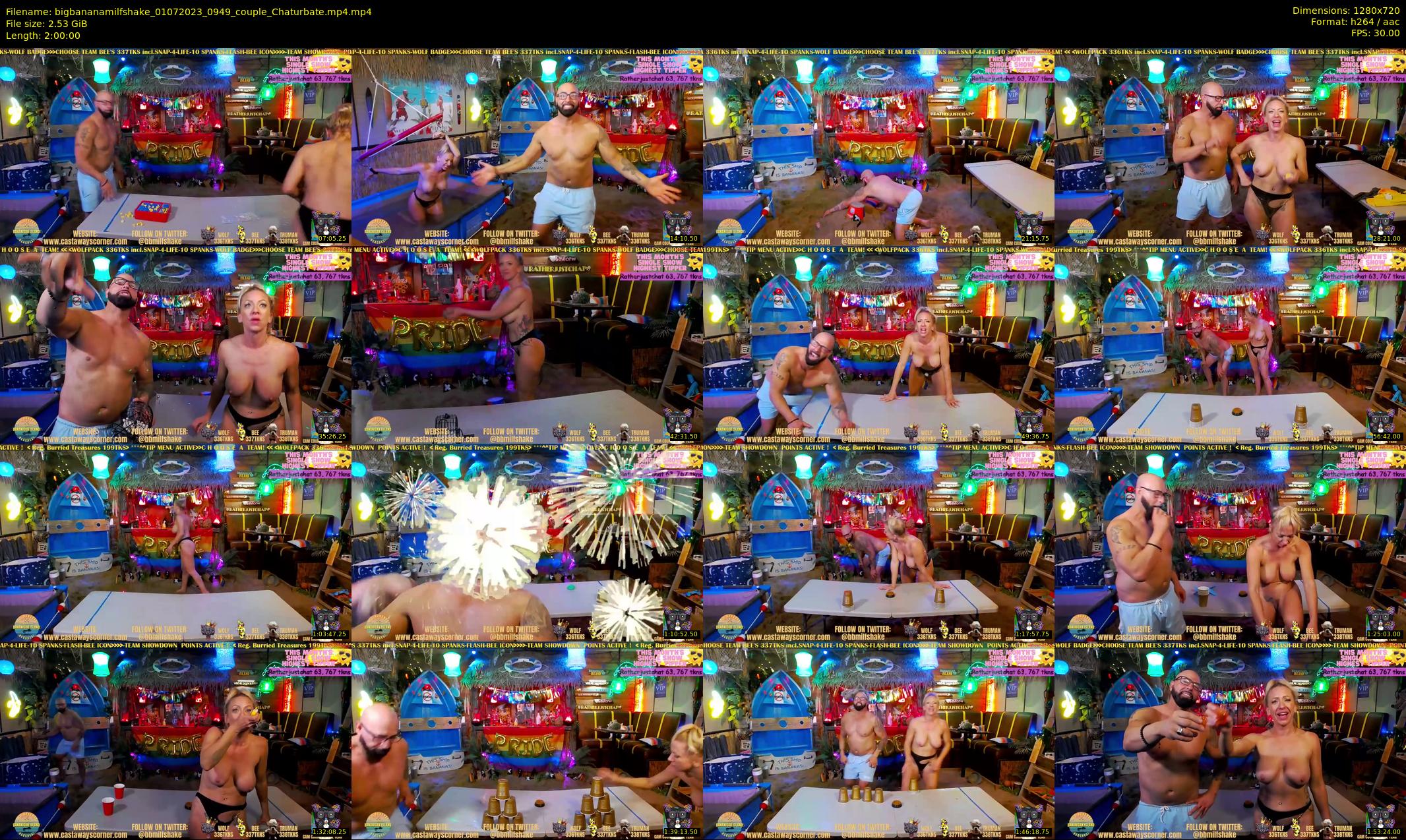 bigbananamilfshake — 120 minute Chaturbate couple cam show recording, 720p, Jul 1, 2023