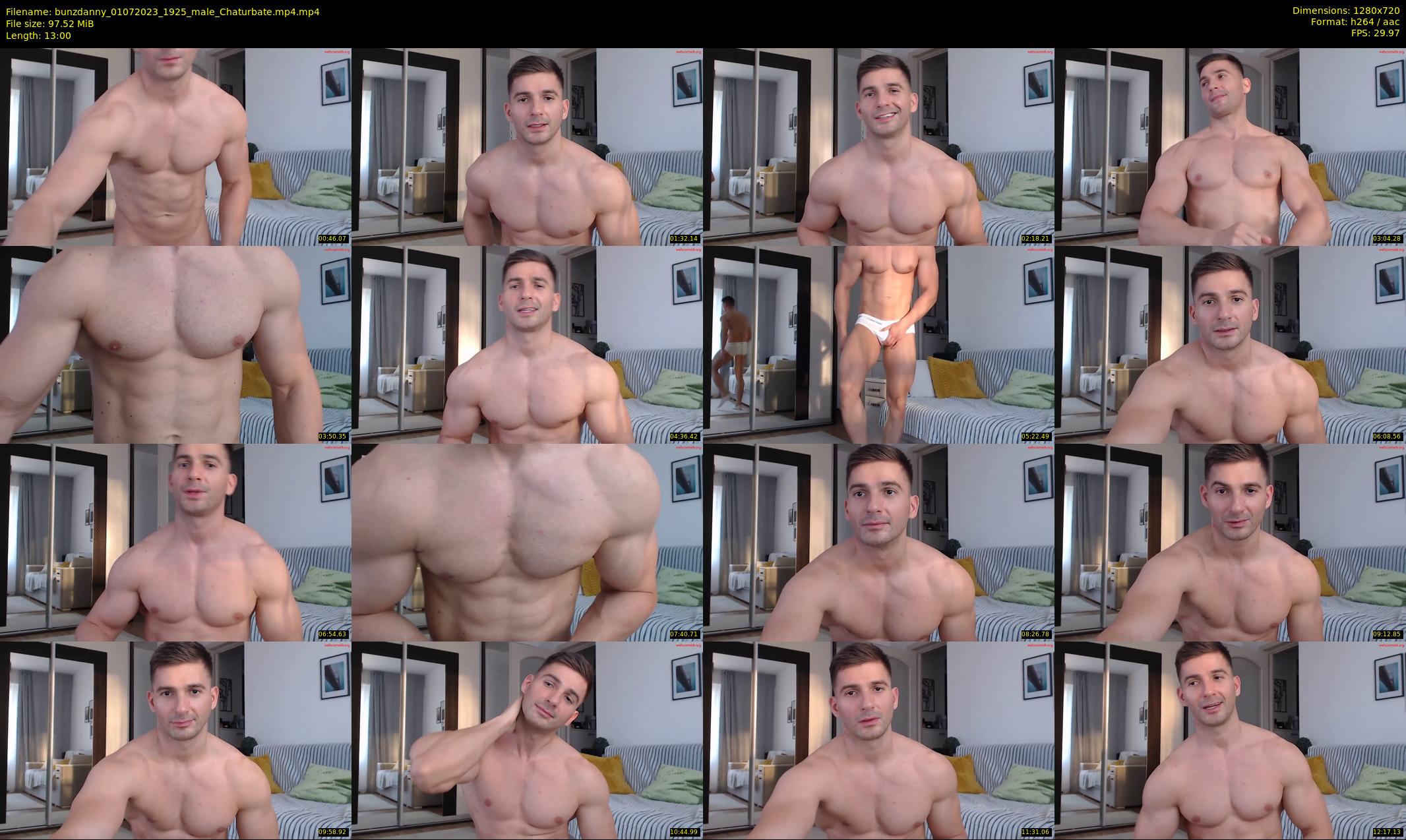 bunzdanny — 13 minute Chaturbate male cam show recording, 720p, Jul 1, 2023
