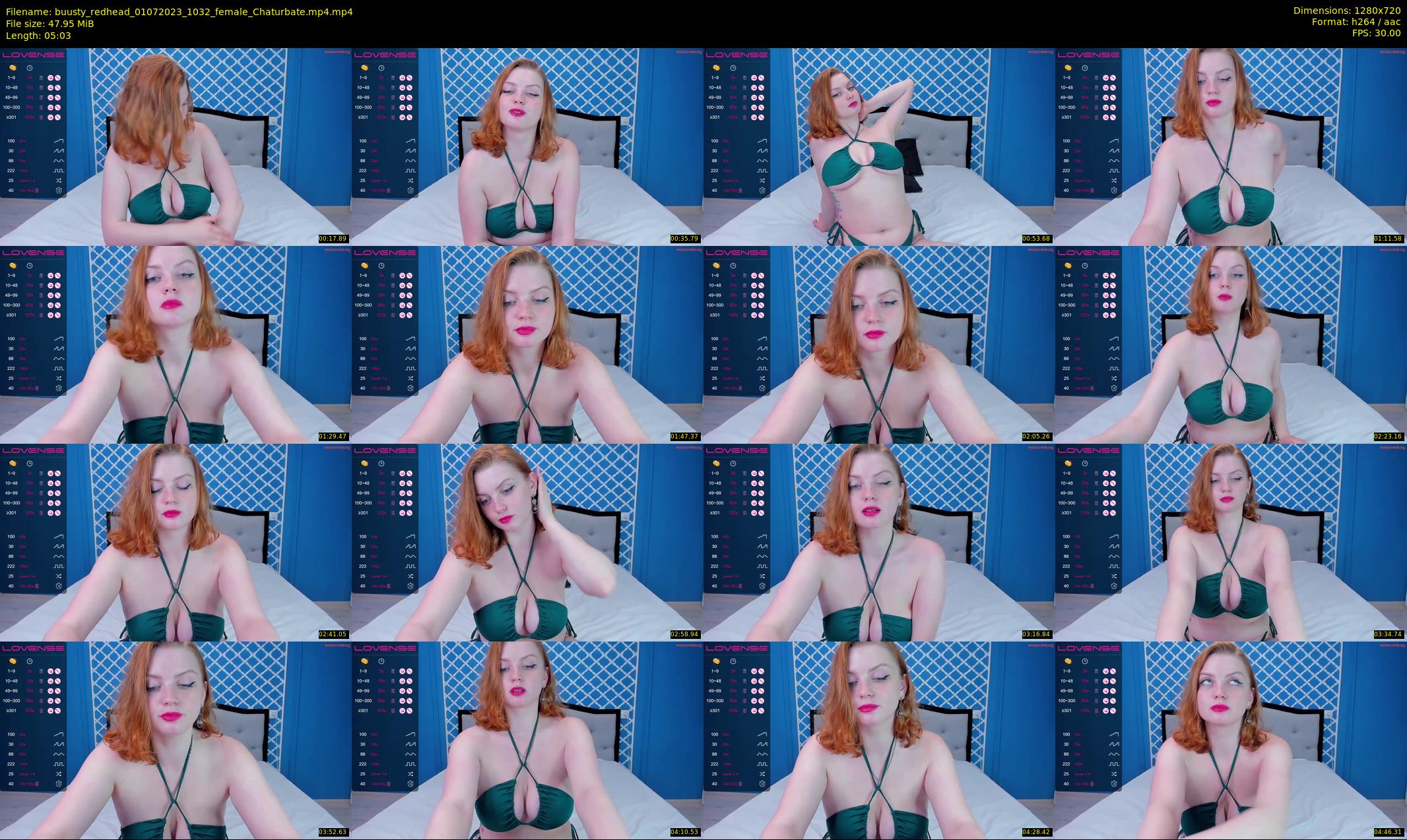 buusty_redhead — 6 minute Chaturbate female cam show recording, 720p, Jul 1, 2023