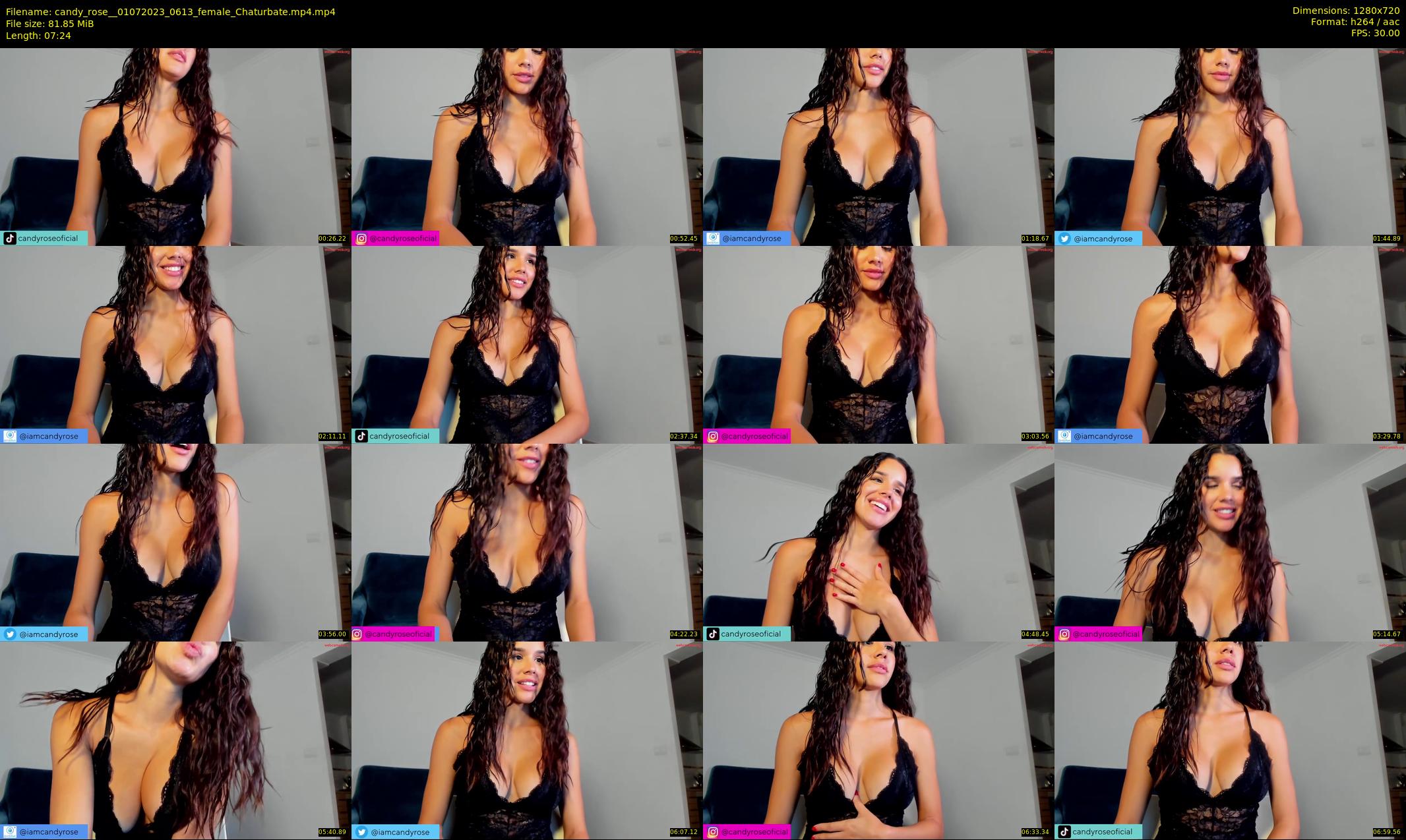 candy_rose_ — 8 minute Chaturbate female cam show recording, 720p, Jul 1, 2023
