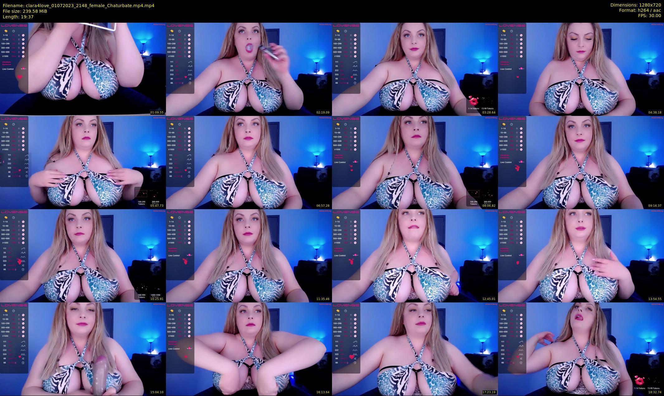 clara4love — 20 minute Chaturbate female cam show recording, 720p, Jul 1, 2023