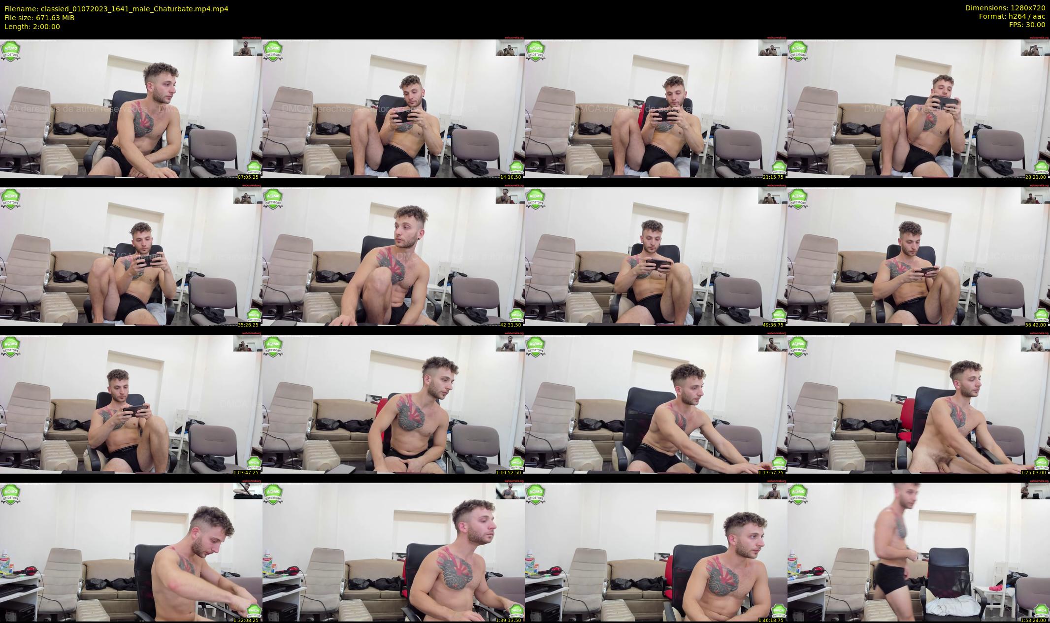 classied — 120 minute Chaturbate male cam show recording, 720p, Jul 1, 2023