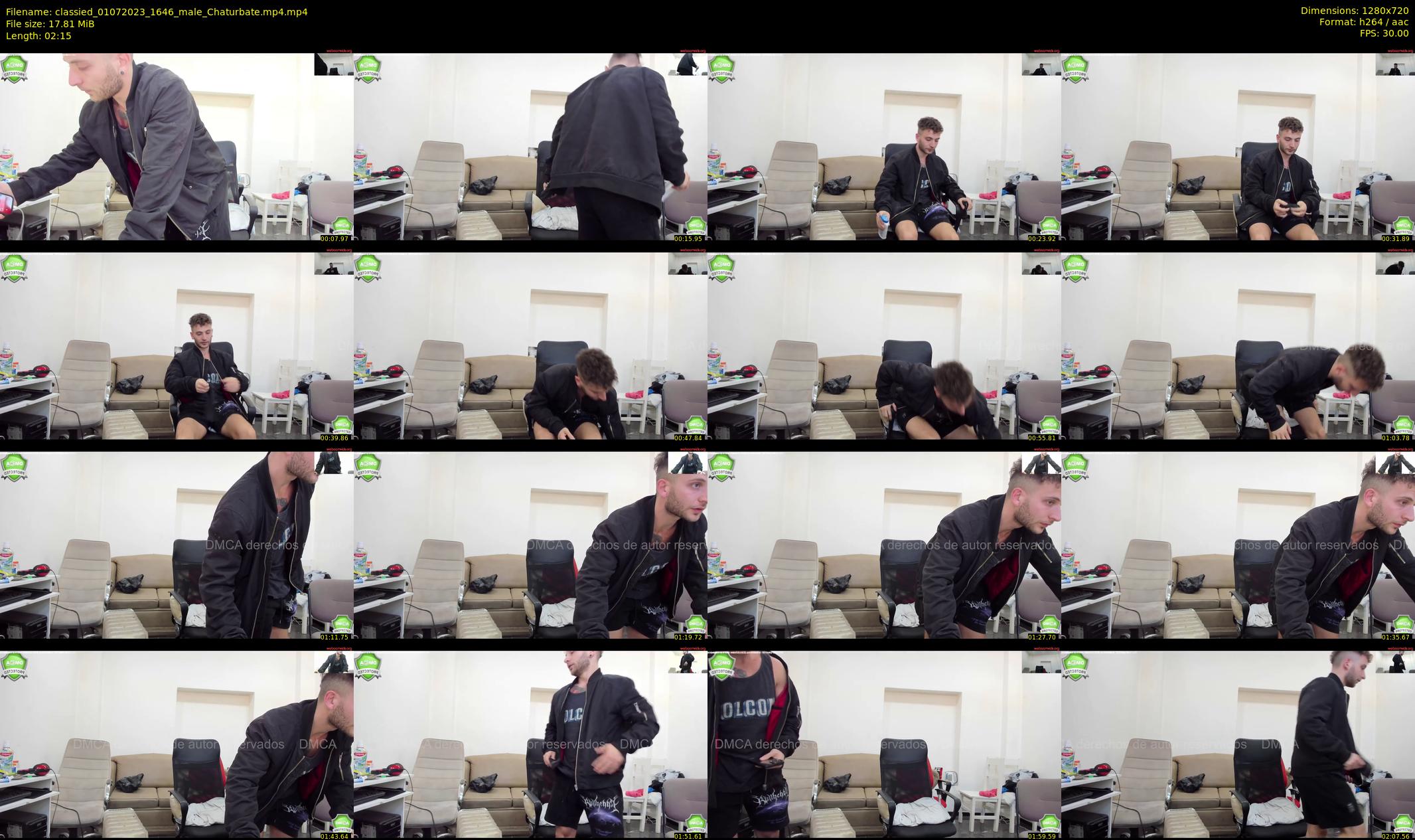 classied — 3 minute Chaturbate male cam show recording, 720p, Jul 1, 2023