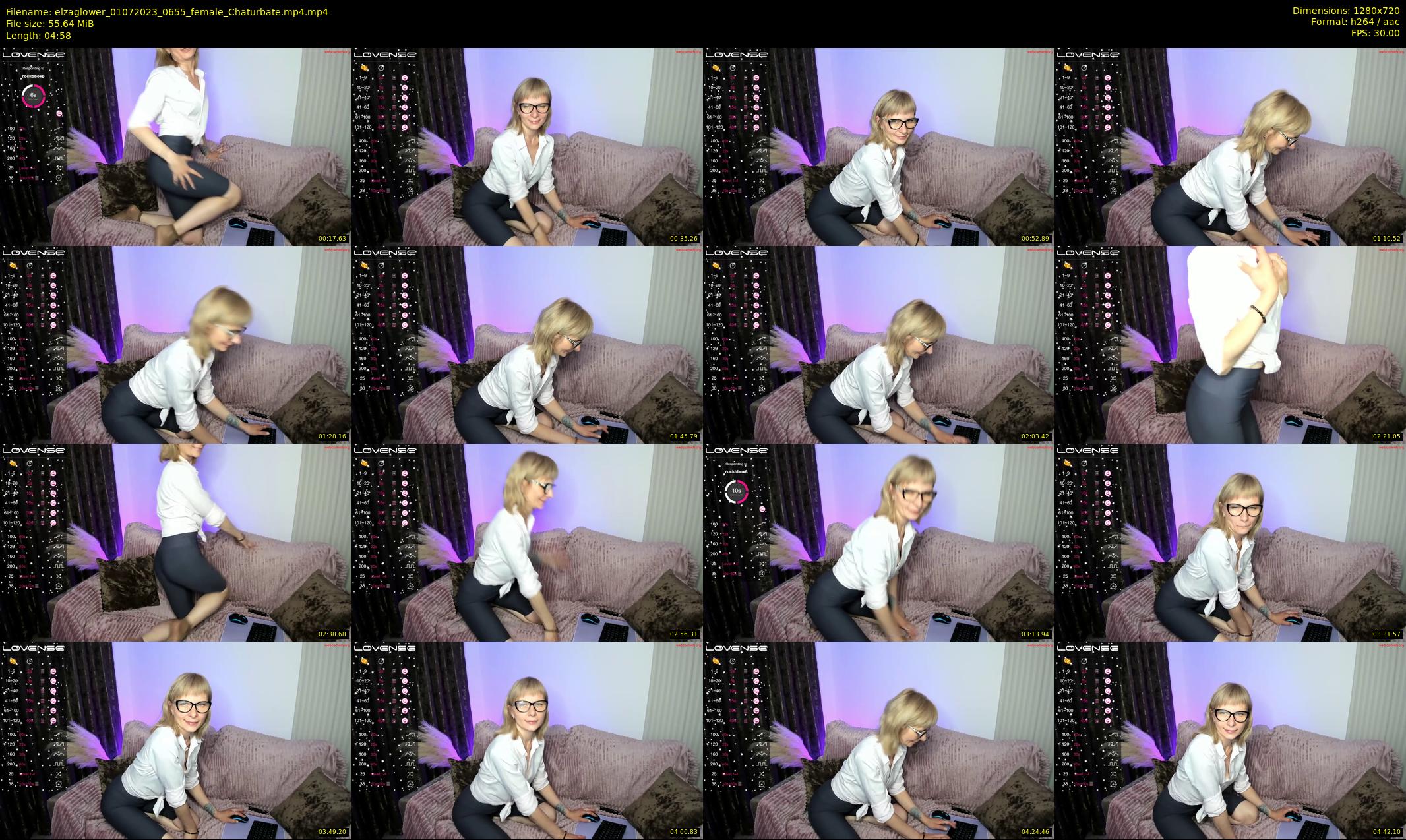elzaglower — 5 minute Chaturbate female cam show recording, 720p, Jul 1, 2023