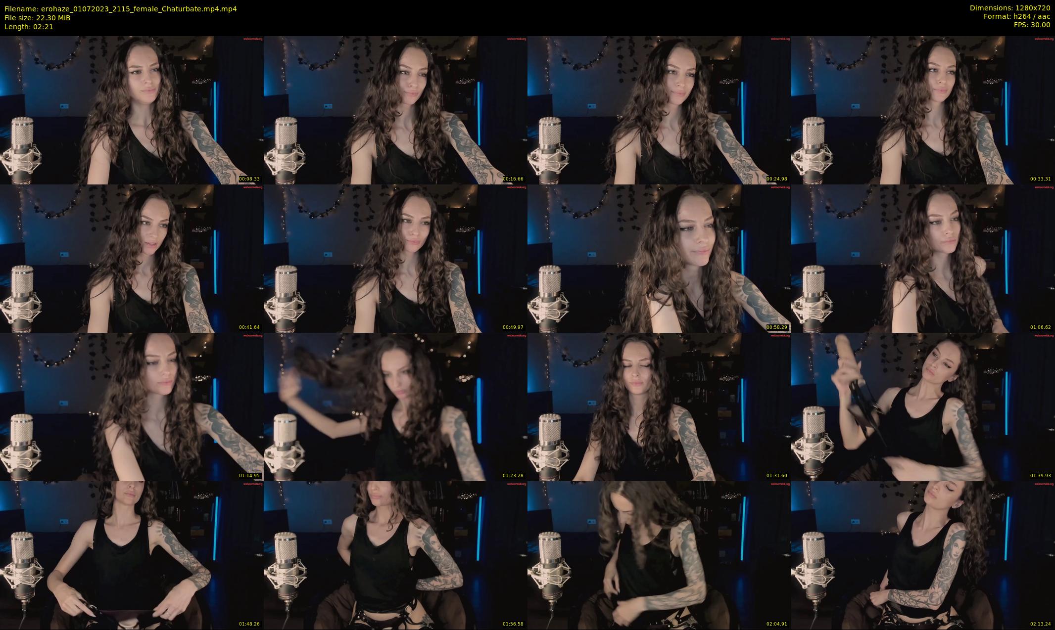 erohaze — 3 minute Chaturbate female cam show recording, 720p, Jul 1, 2023