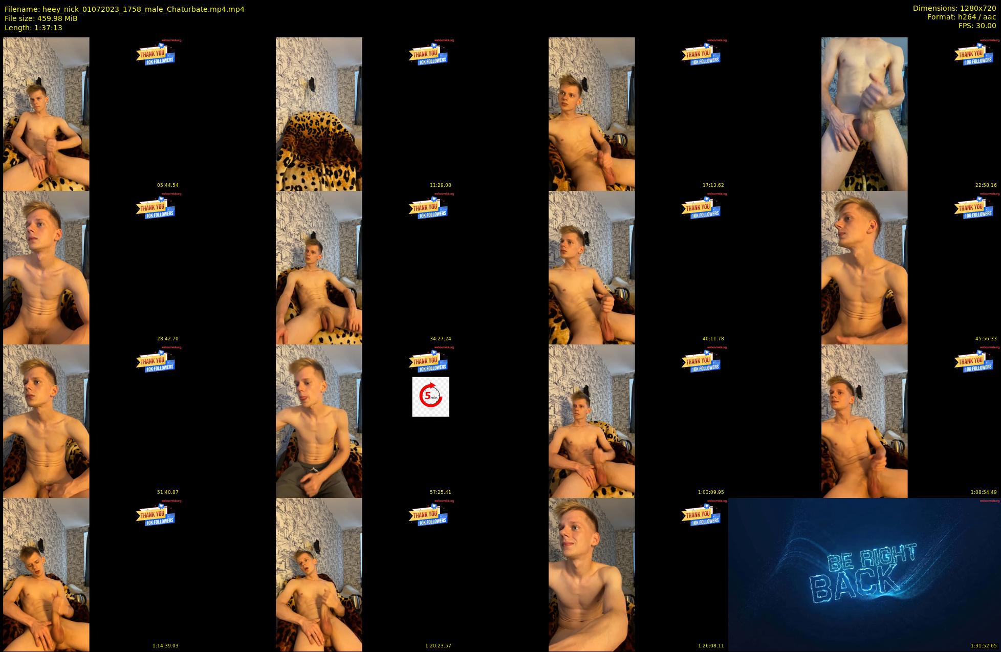 heey_nick — 98 minute Chaturbate male cam show recording, 720p, Jul 1, 2023