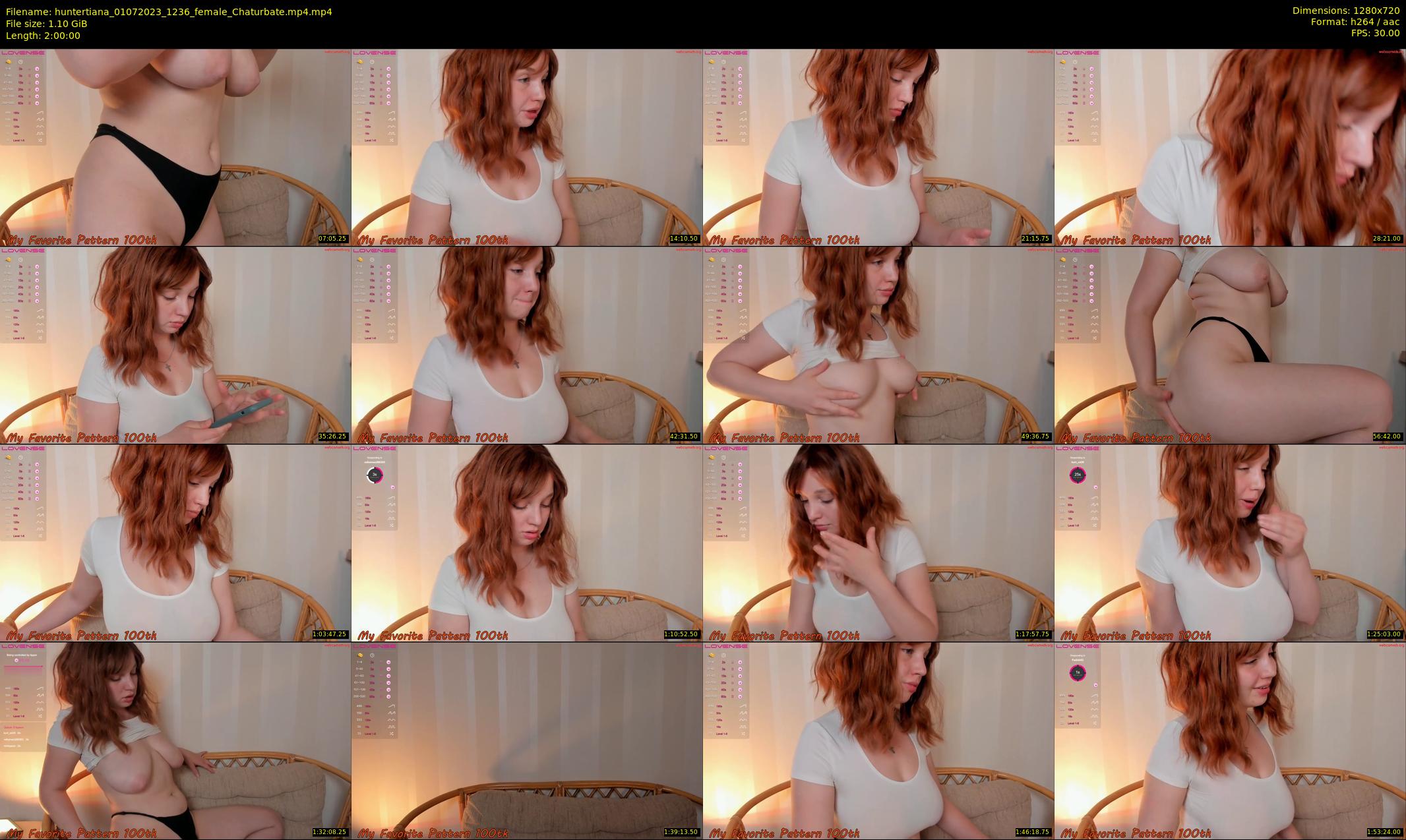 huntertiana — 120 minute Chaturbate female cam show recording, 720p, Jul 1, 2023