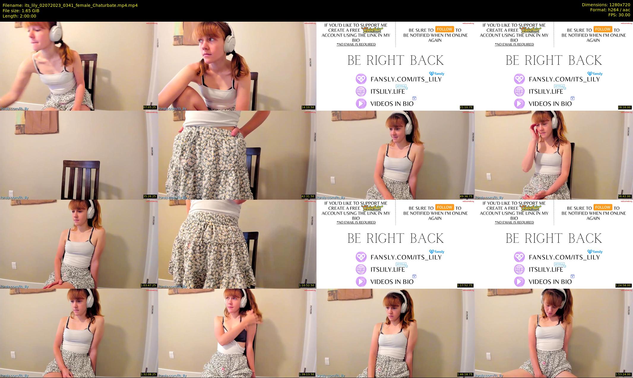 its_lily — 120 minute Chaturbate female cam show recording, 720p, Jul 2, 2023