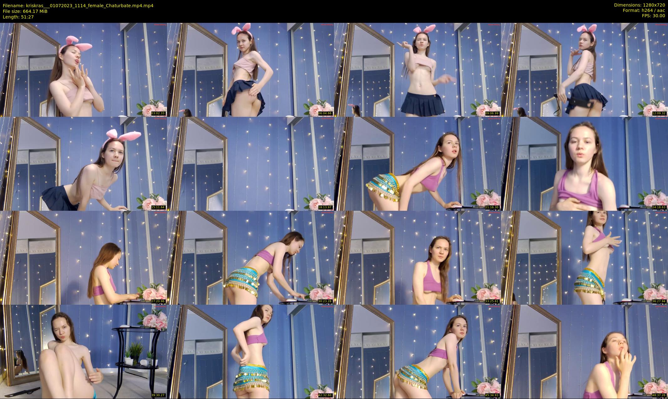 kriskras__ — 52 minute Chaturbate female cam show recording, 720p, Jul 1, 2023