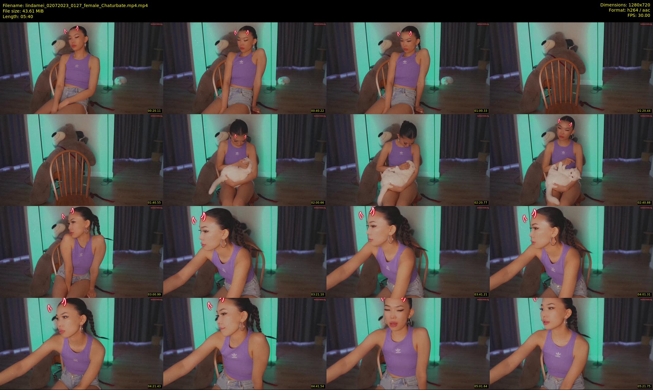 lindamei — 6 minute Chaturbate female cam show recording, 720p, Jul 2, 2023