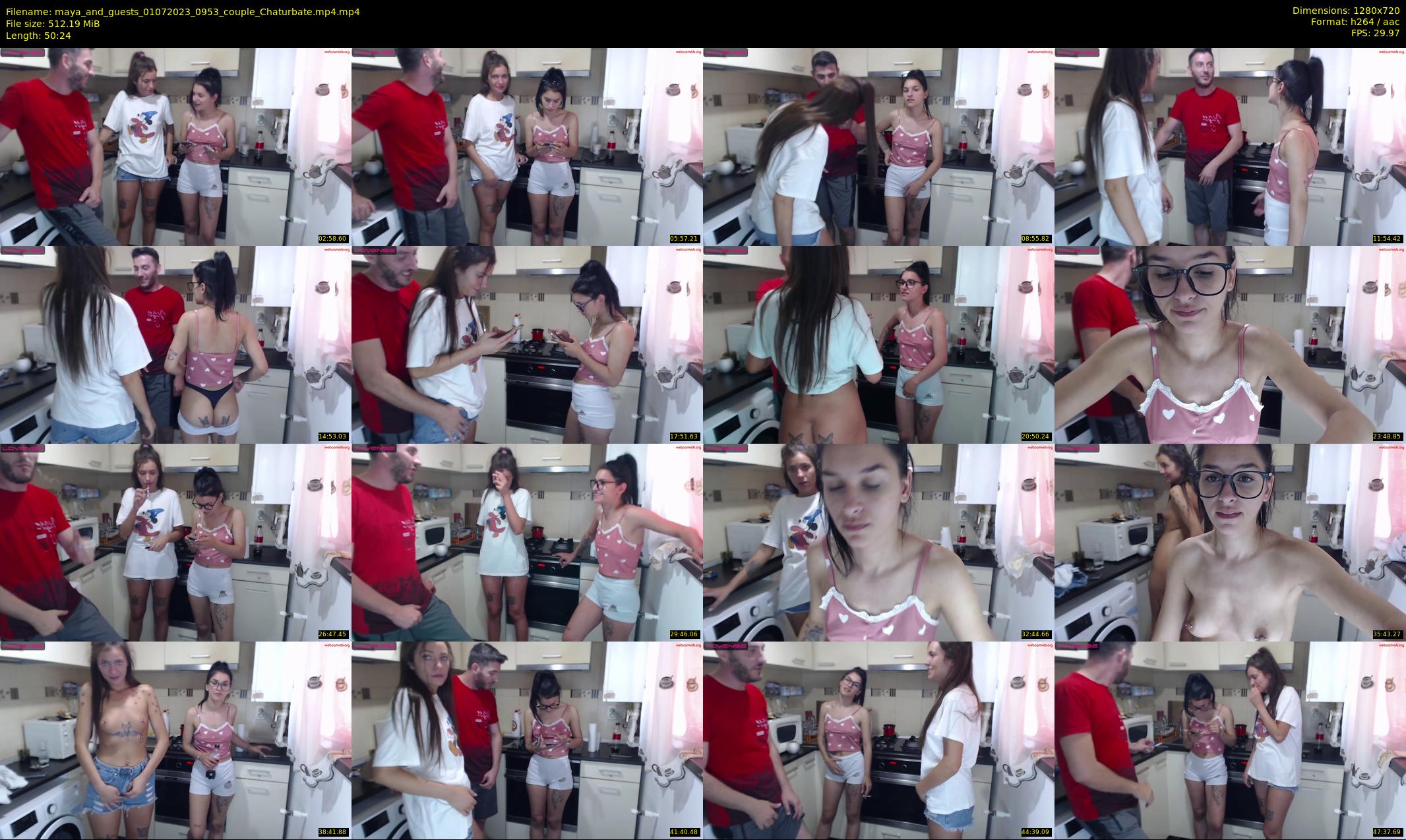 maya_and_guests — 51 minute Chaturbate couple cam show recording, 720p, Jul 1, 2023