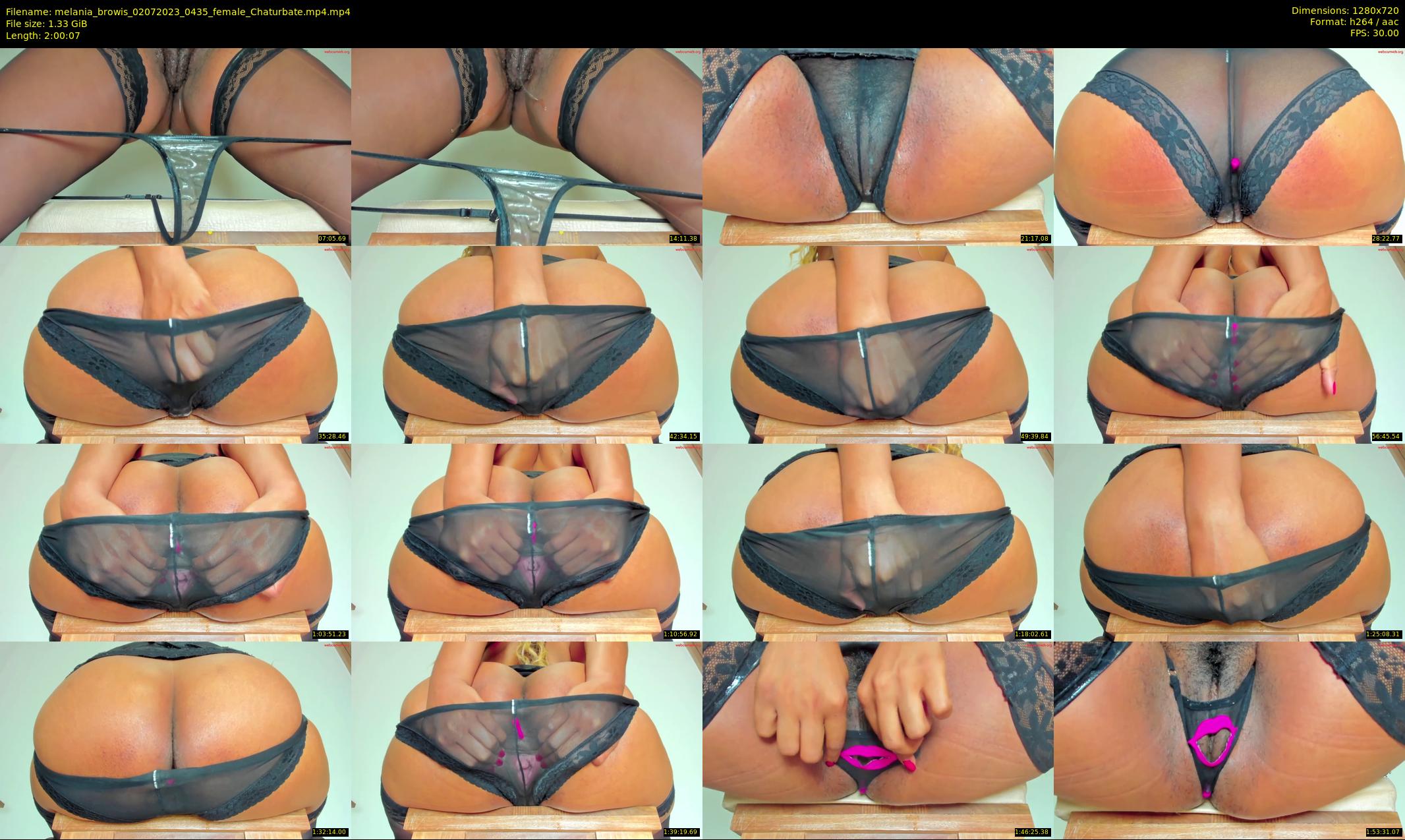 melania_browis — 121 minute Chaturbate female cam show recording, 720p, Jul 2, 2023