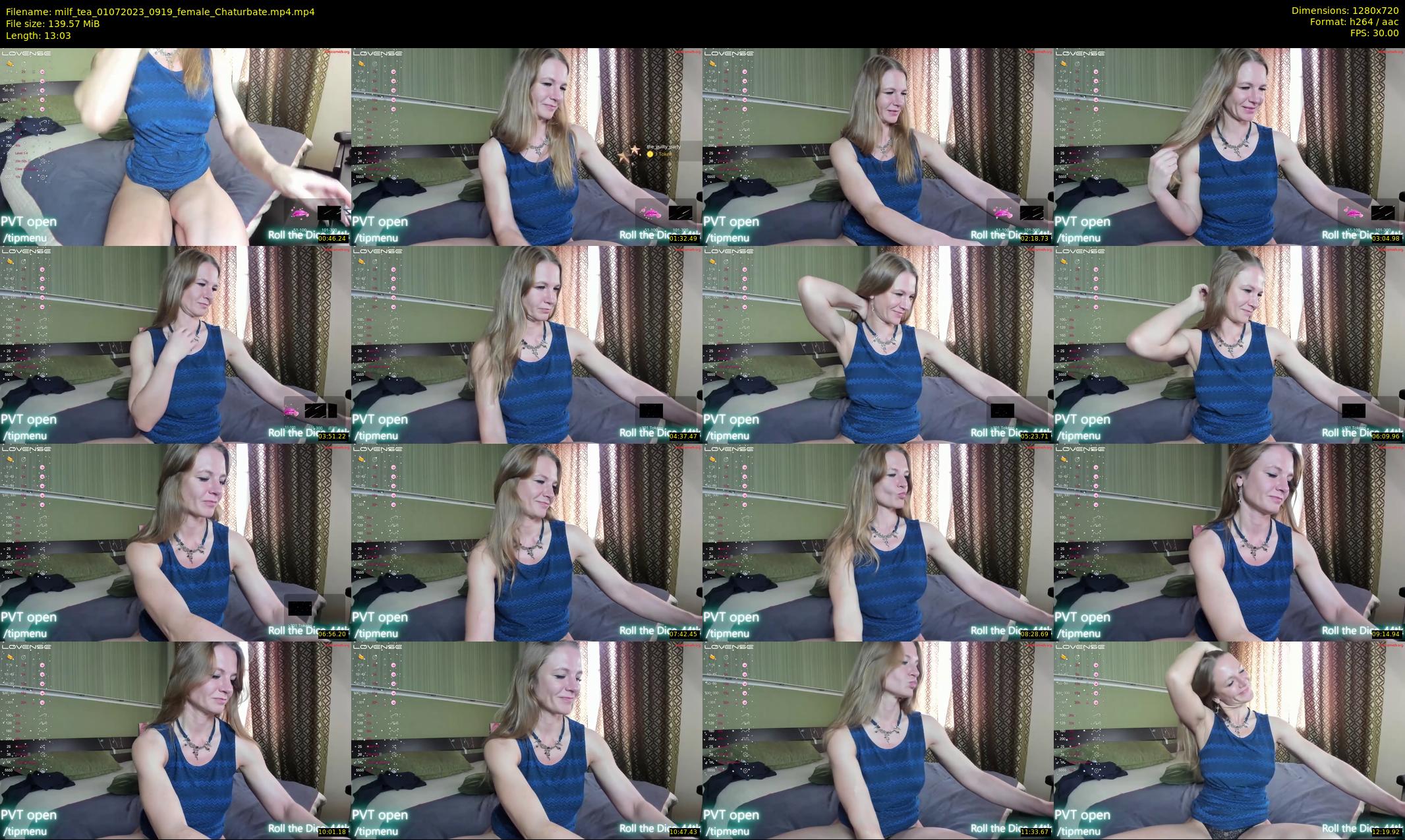 milf_tea — 14 minute Chaturbate female cam show recording, 720p, Jul 1, 2023
