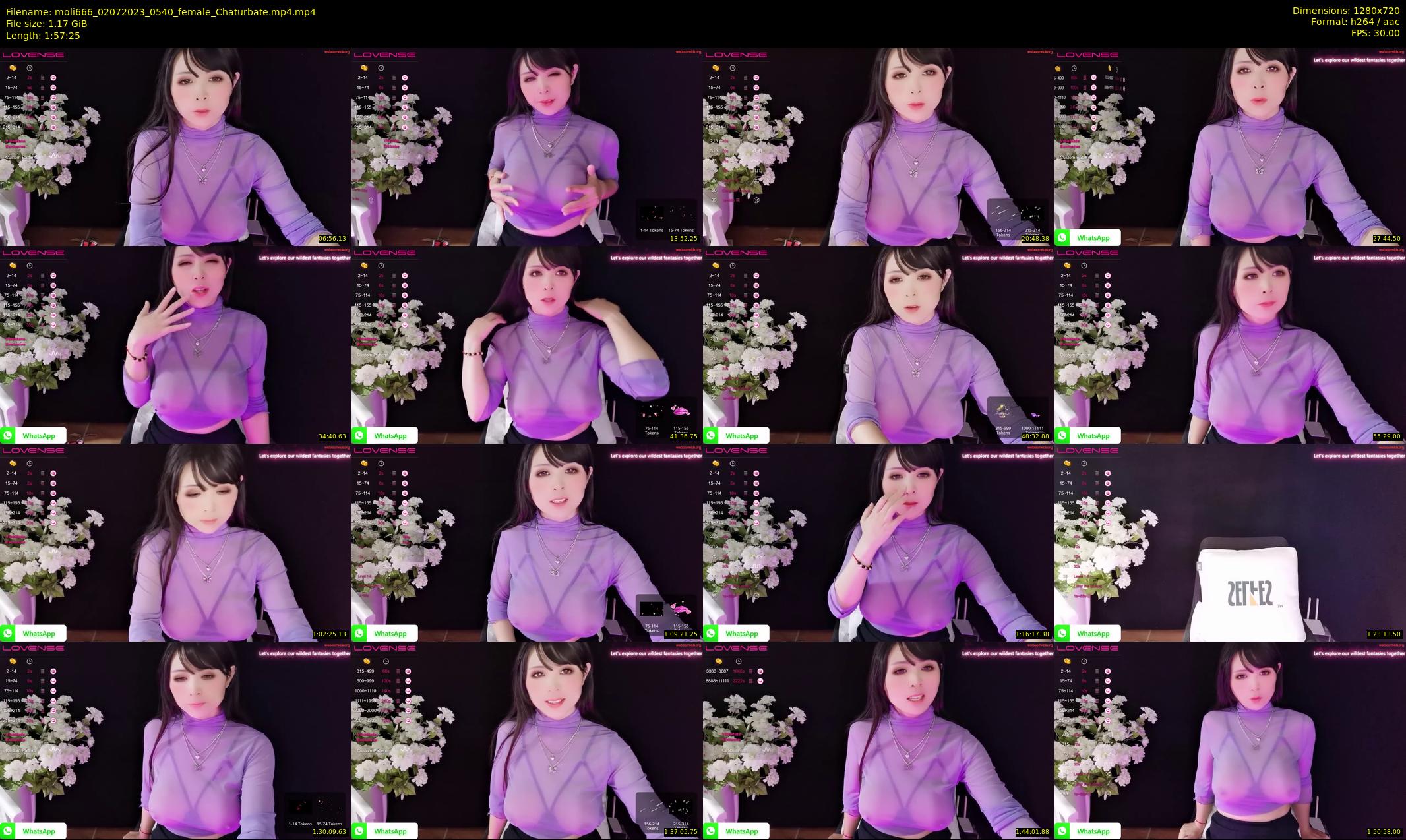 moli666 — 118 minute Chaturbate female cam show recording, 720p, Jul 2, 2023