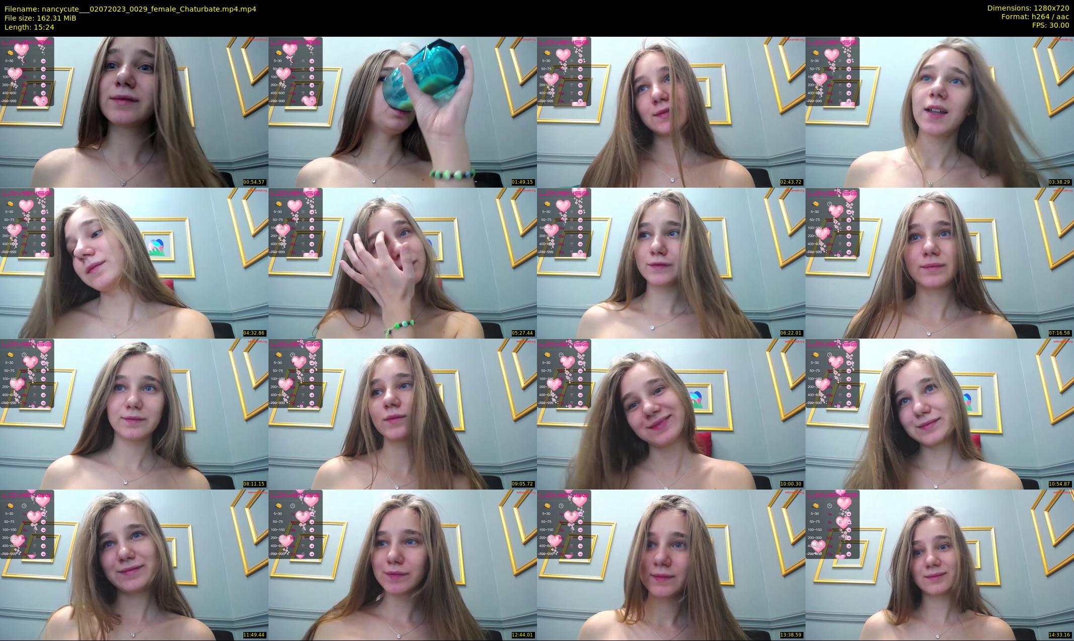 nancycute__ — 16 minute Chaturbate female cam show recording, 720p, Jul 2, 2023
