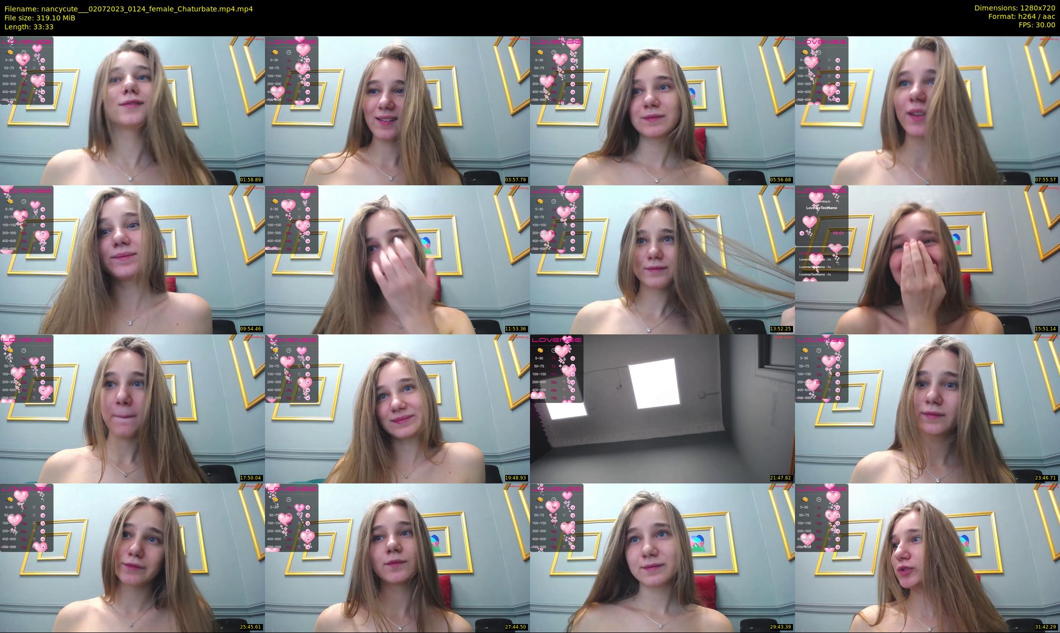 nancycute__ — 34 minute Chaturbate female cam show recording, 720p, Jul 2, 2023