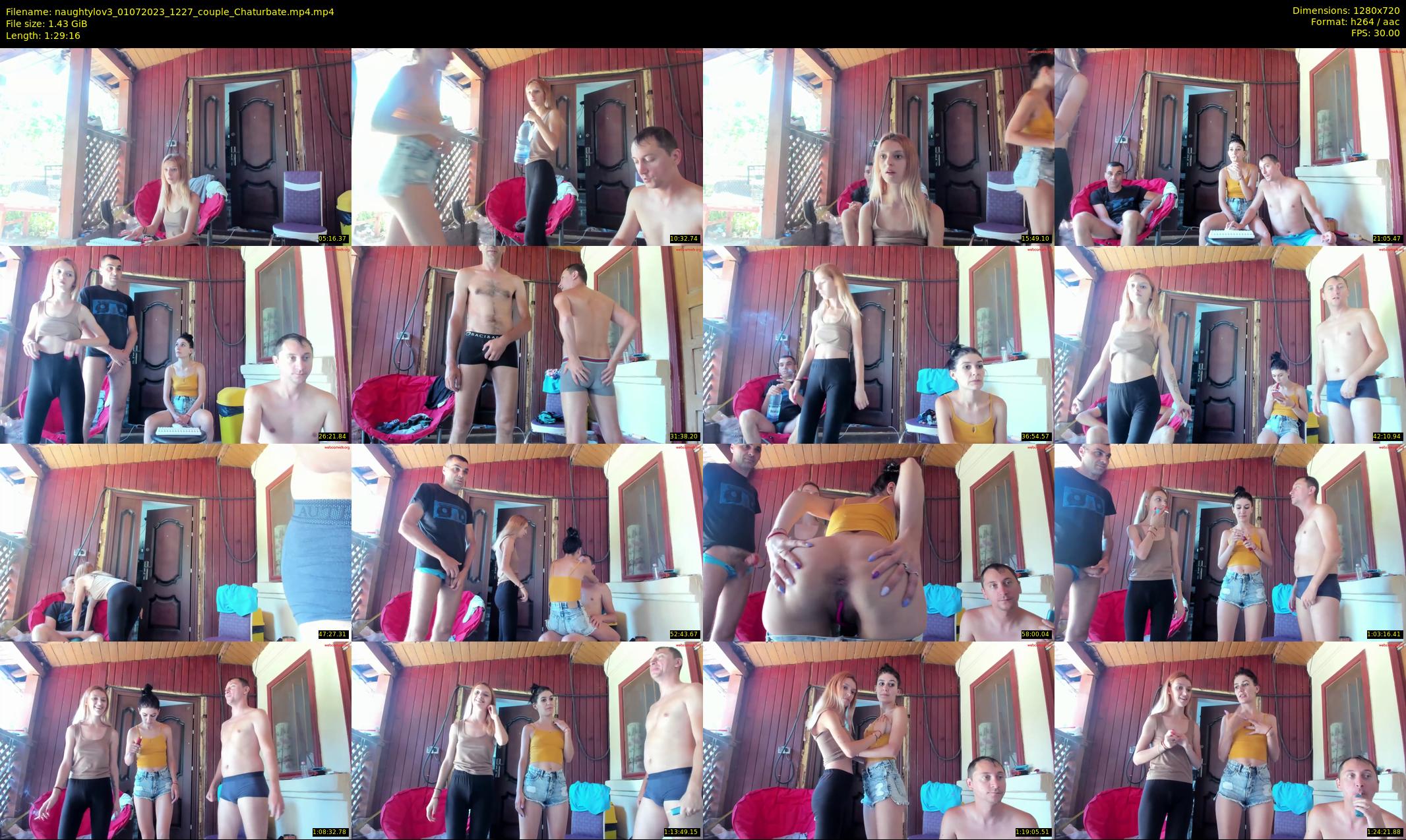 naughtylov3 — 90 minute Chaturbate couple cam show recording, 720p, Jul 1, 2023