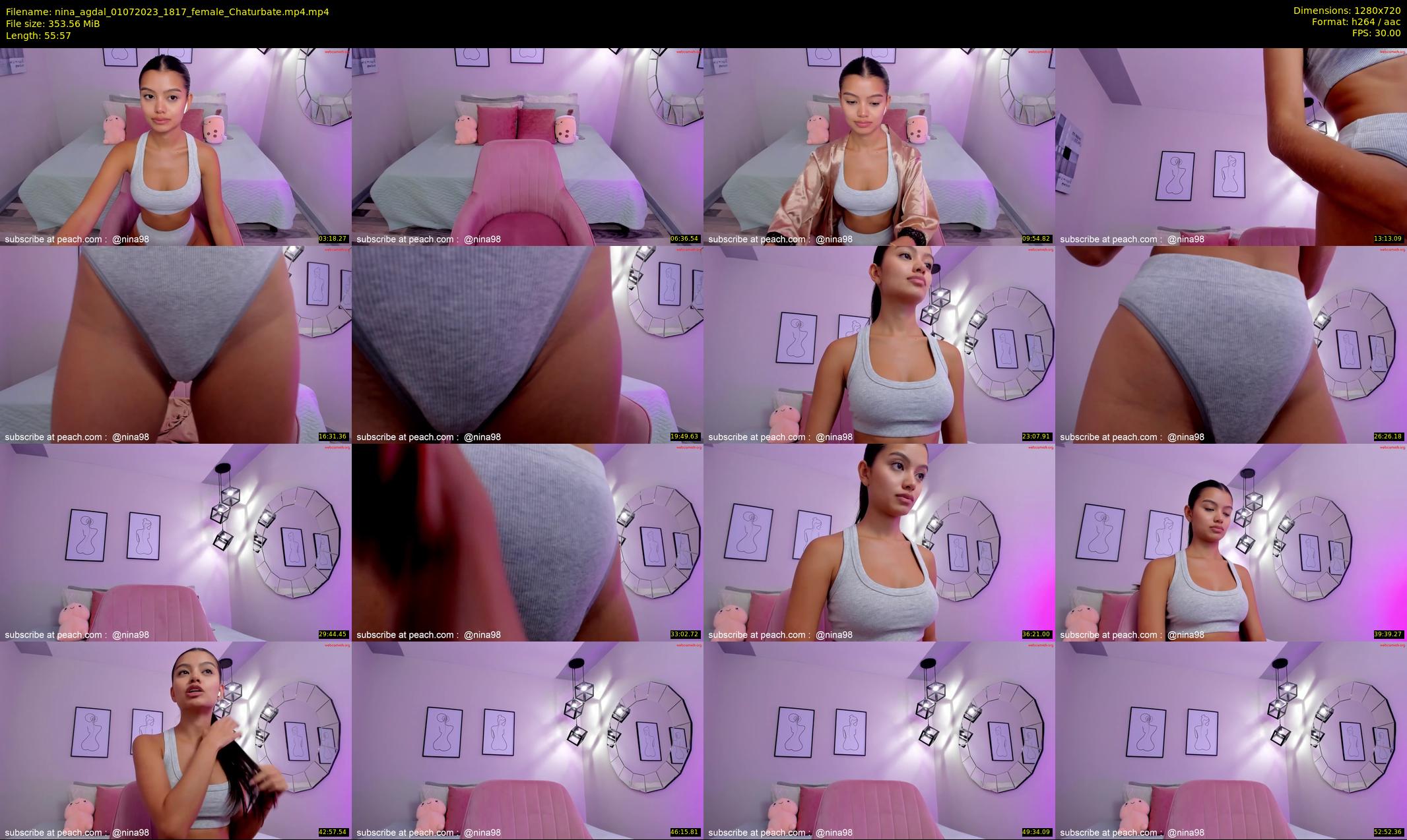 nina_agdal — 56 minute Chaturbate female cam show recording, 720p, Jul 1, 2023