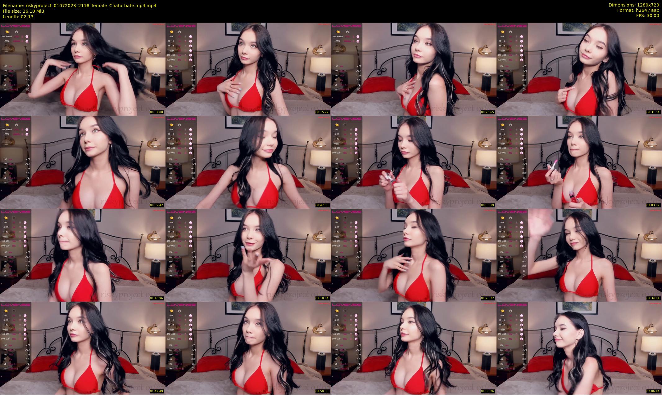 riskyproject — 3 minute Chaturbate couple cam show recording, 720p, Jul 1, 2023