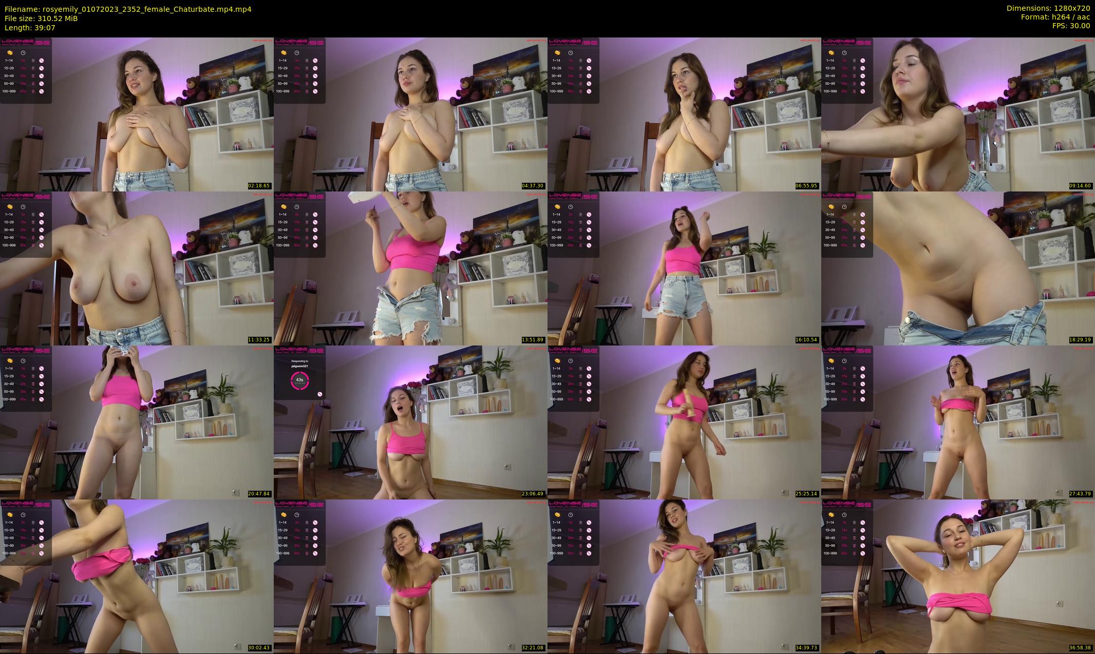 rosyemily — 40 minute Chaturbate female cam show recording, 720p, Jul 1, 2023