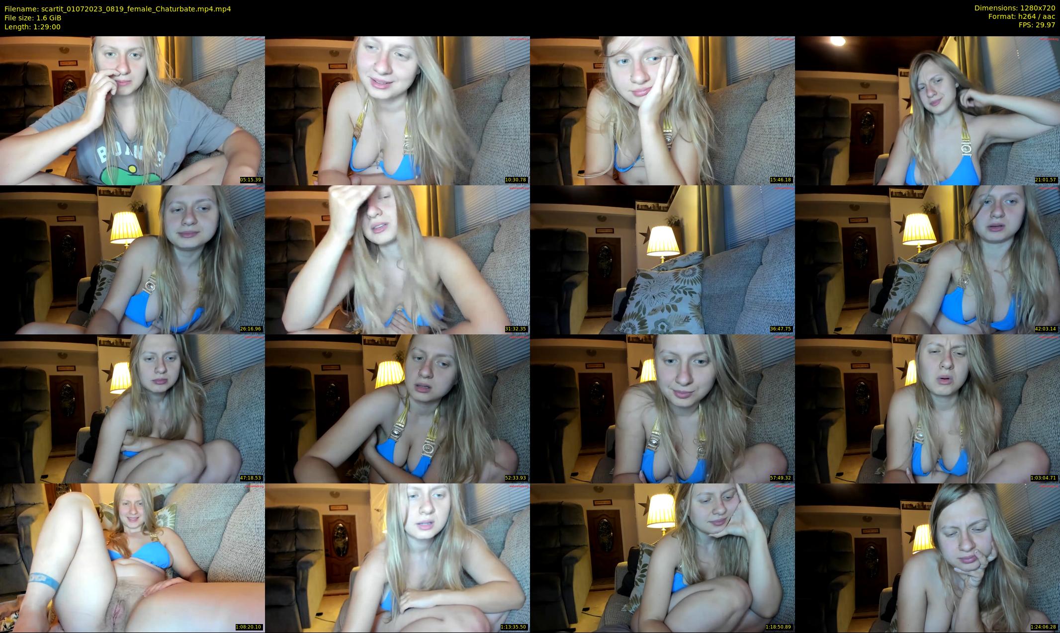scartit — 89 minute Chaturbate female cam show recording, 720p, Jul 1, 2023