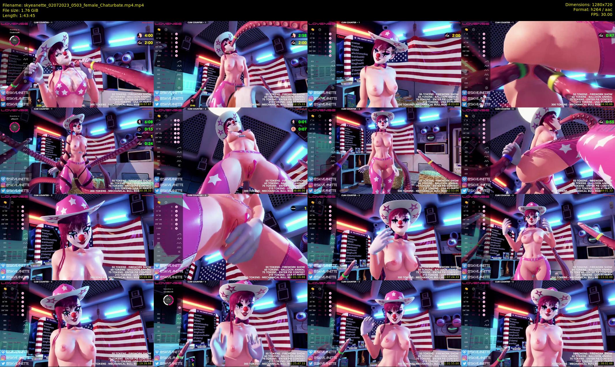 skyeanette — 104 minute Chaturbate female cam show recording, 720p, Jul 2, 2023