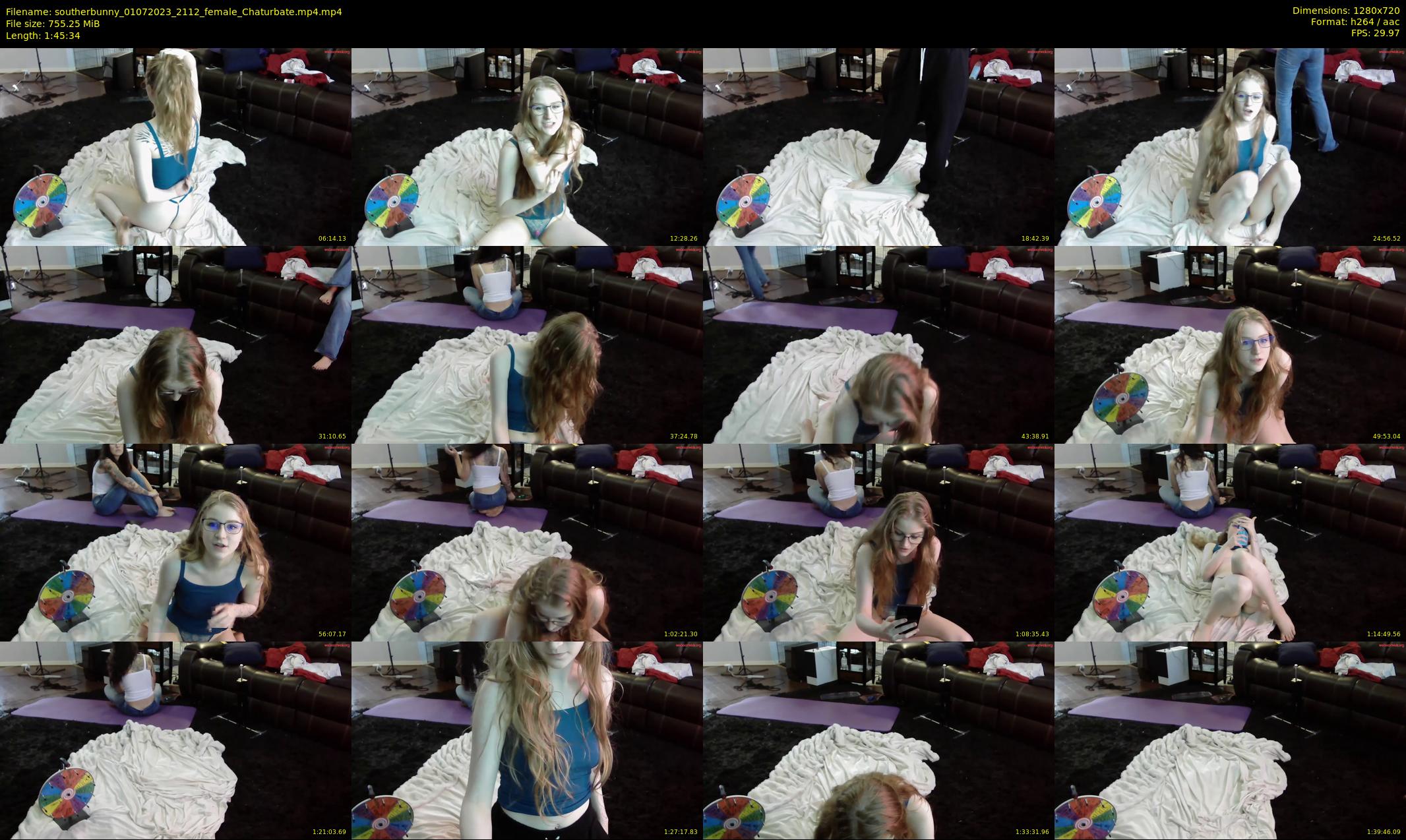 southerbunny — 106 minute Chaturbate female cam show recording, 720p, Jul 1, 2023