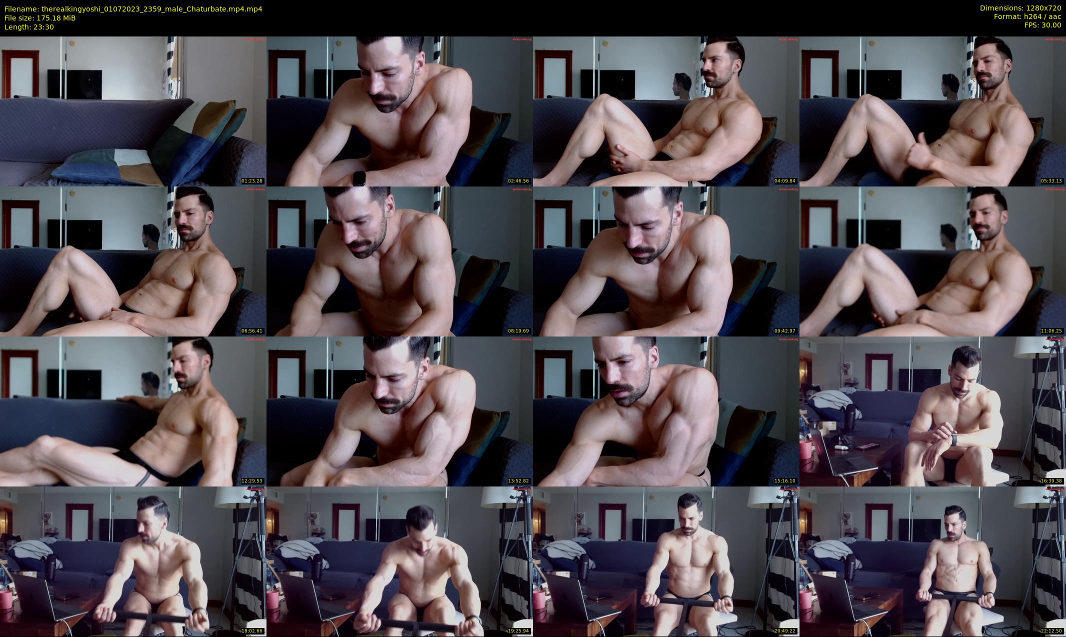 therealkingyoshi — 24 minute Chaturbate male cam show recording, 720p, Jul 1, 2023