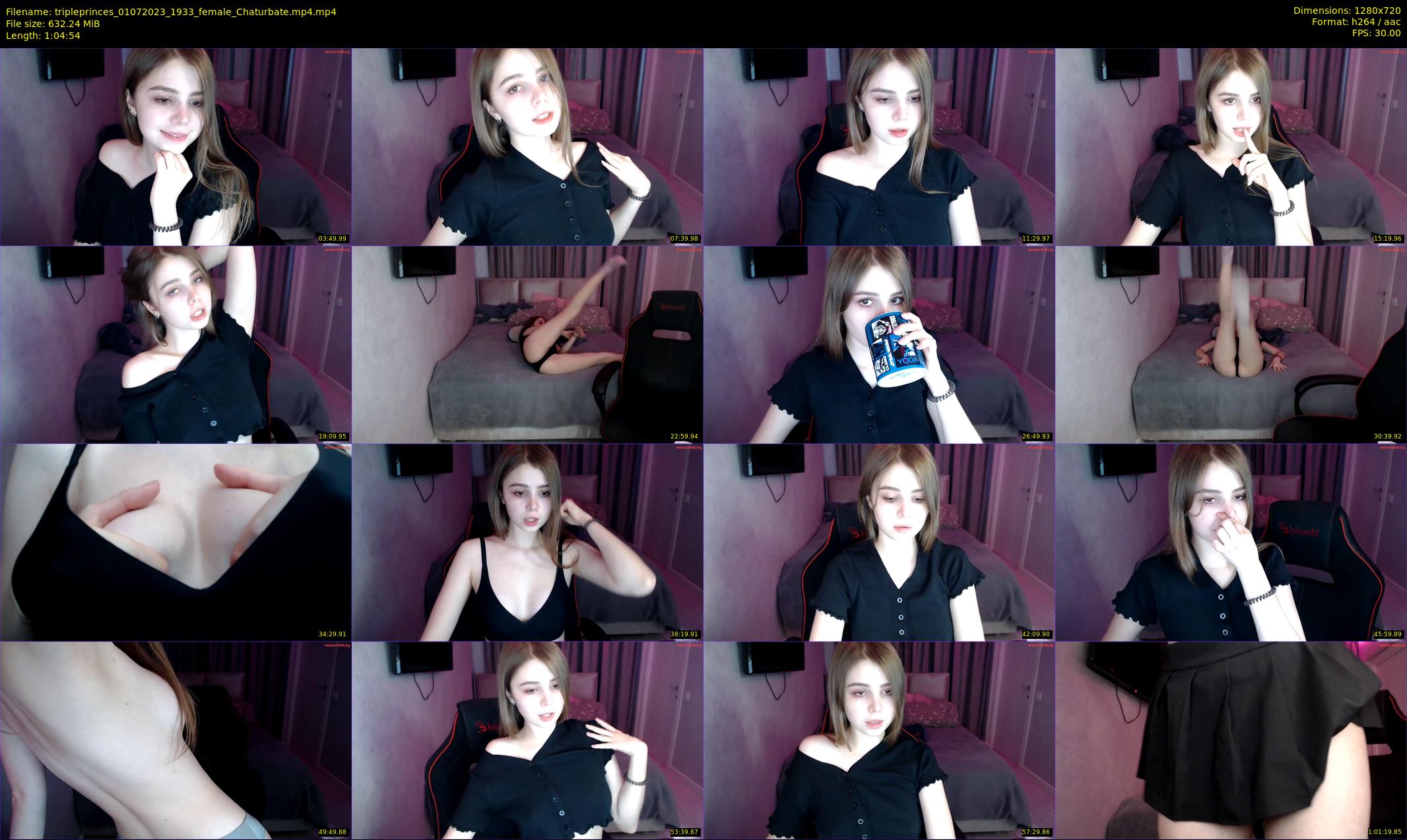 tripleprinces — 65 minute Chaturbate female cam show recording, 720p, Jul 1, 2023
