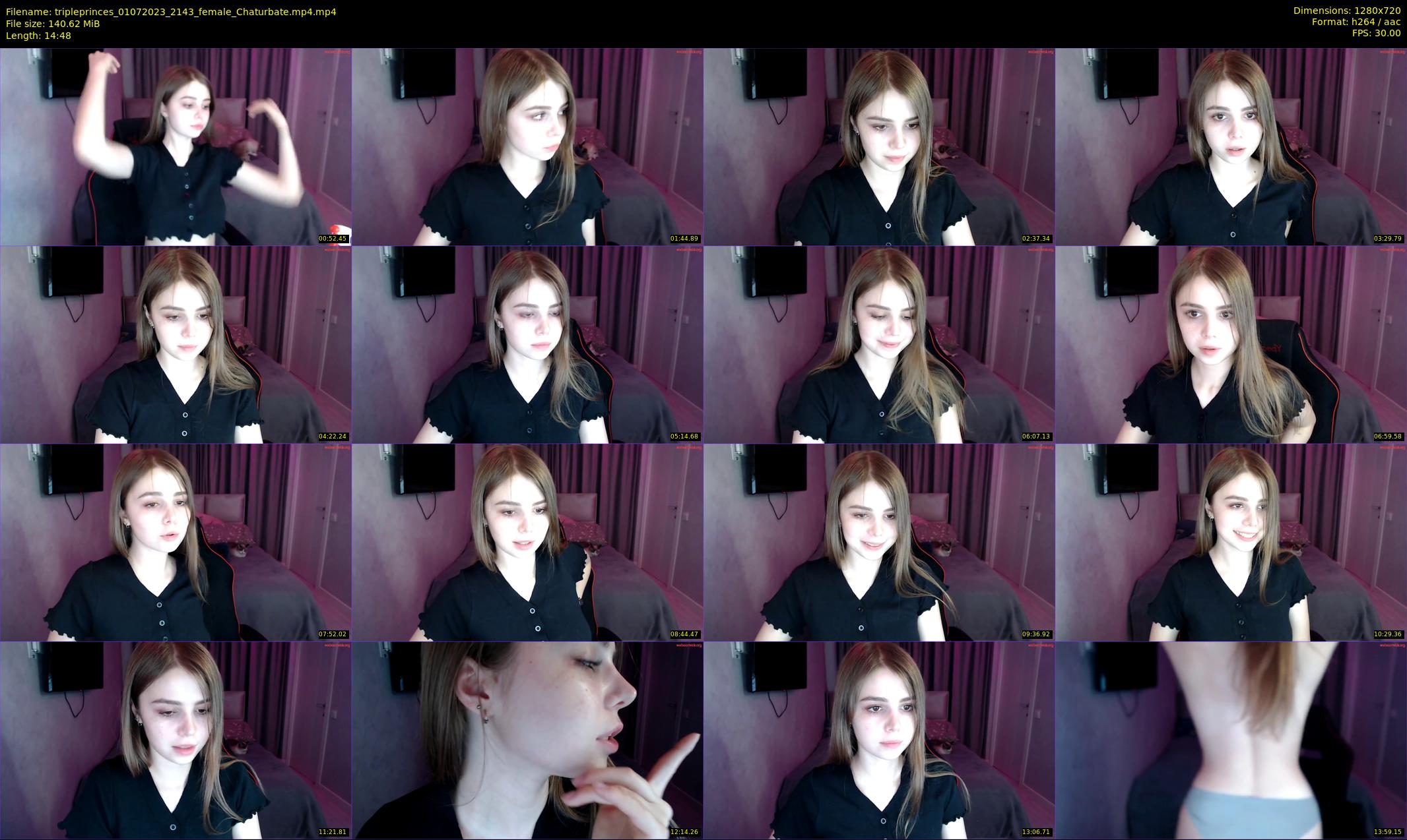 tripleprinces — 15 minute Chaturbate female cam show recording, 720p, Jul 1, 2023