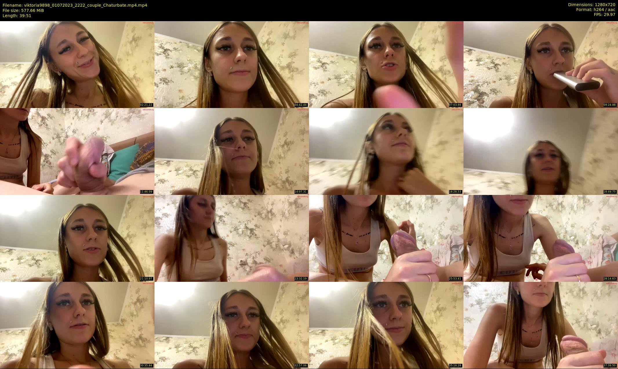 viktoria9898 — 40 minute Chaturbate couple cam show recording, 720p, Jul 1, 2023