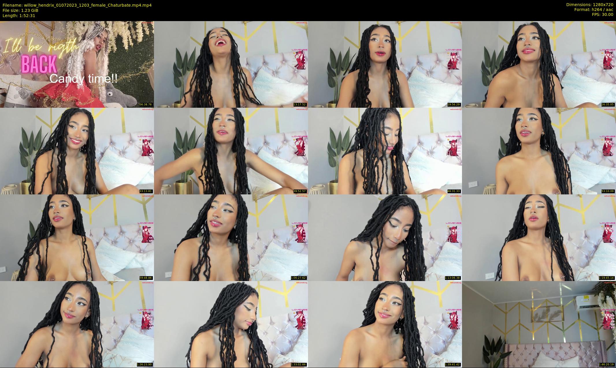 willow_hendrix — 113 minute Chaturbate female cam show recording, 720p, Jul 1, 2023