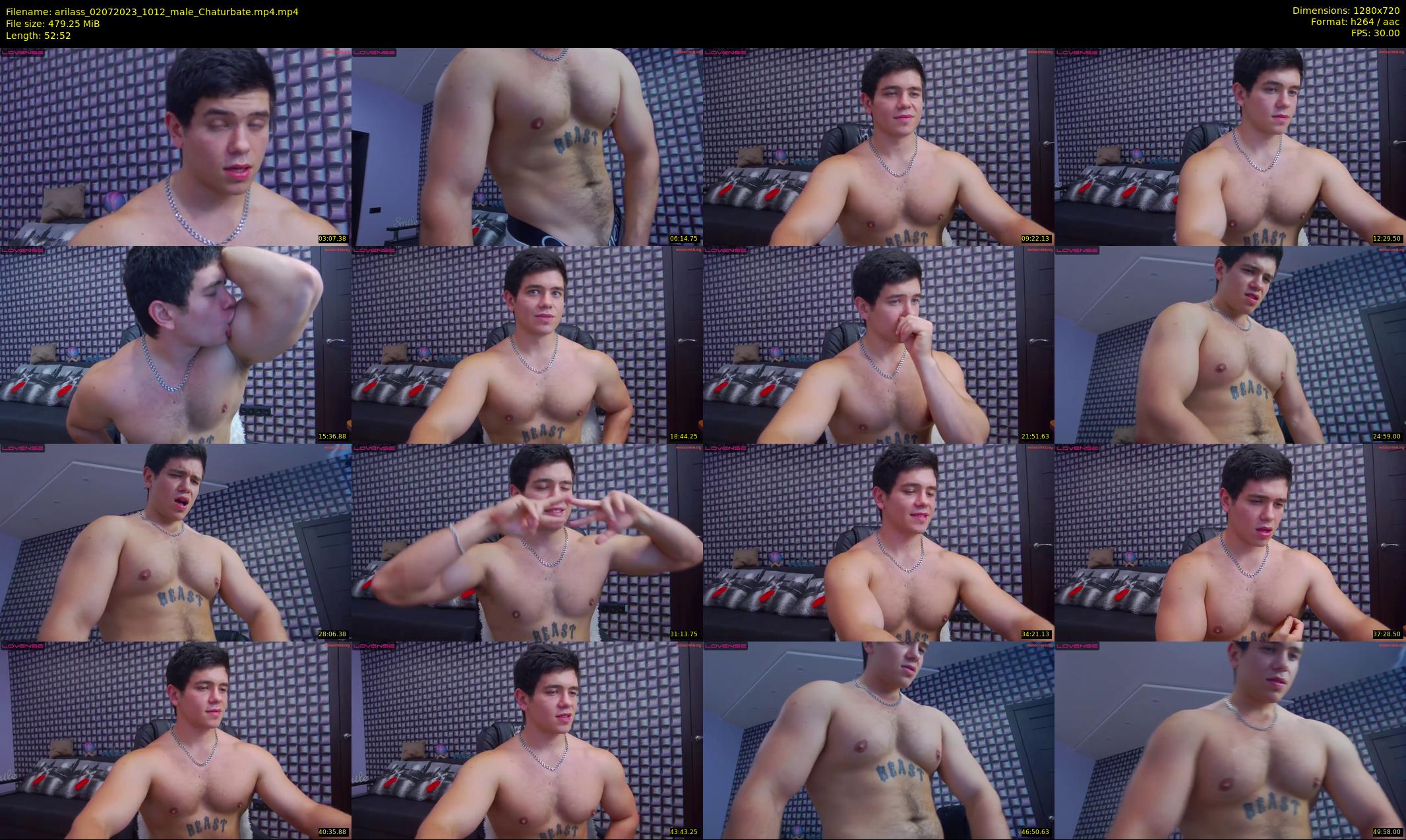 arilass — 53 minute Chaturbate male cam show recording, 720p, Jul 2, 2023