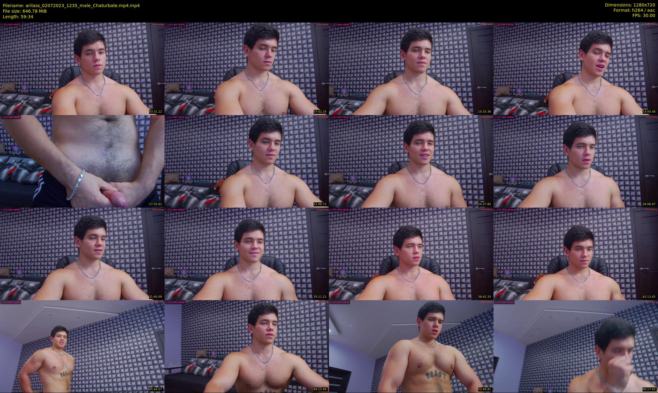 arilass — 60 minute Chaturbate male cam show recording, 720p, Jul 2, 2023