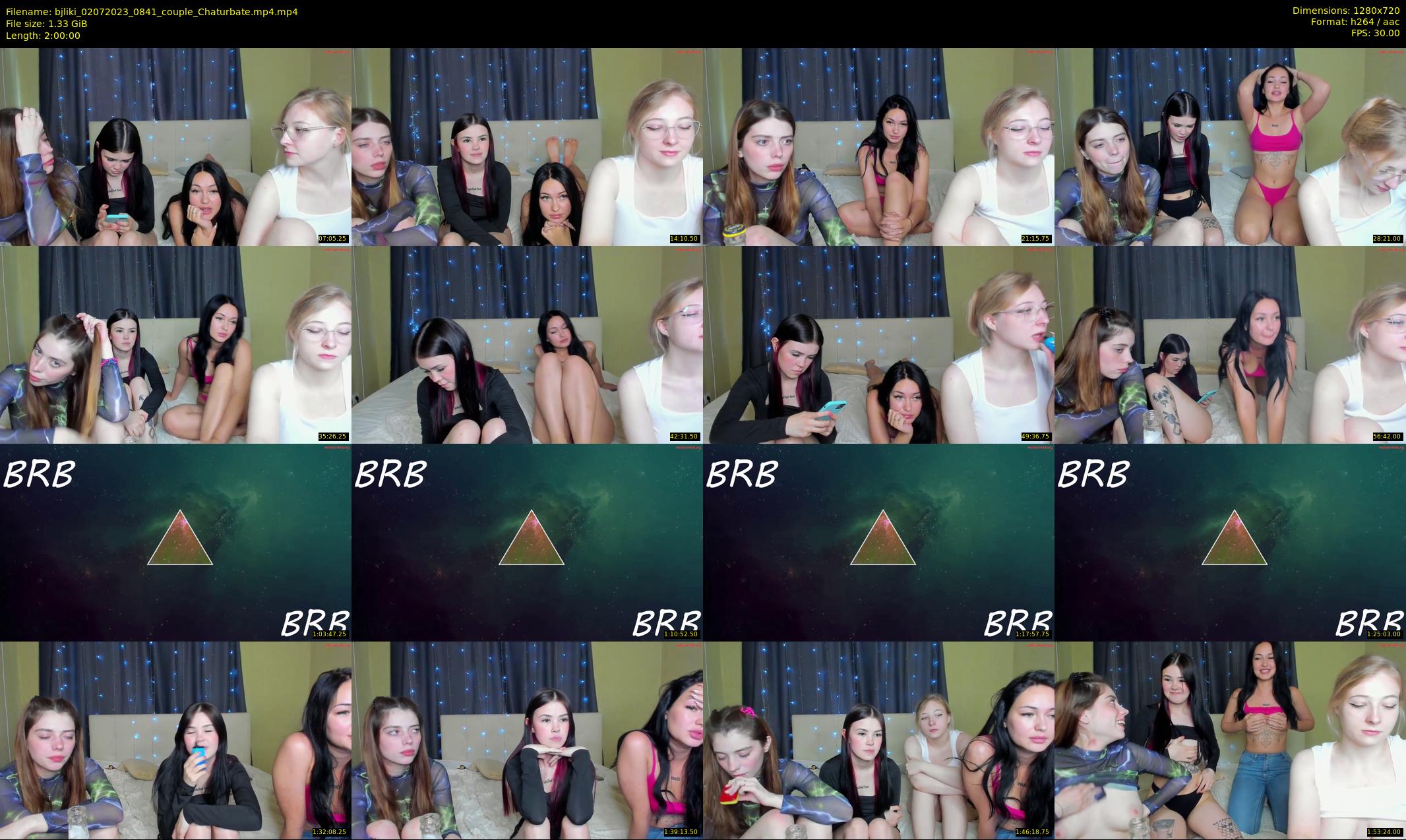 bjliki — 120 minute Chaturbate couple cam show recording, 720p, Jul 2, 2023