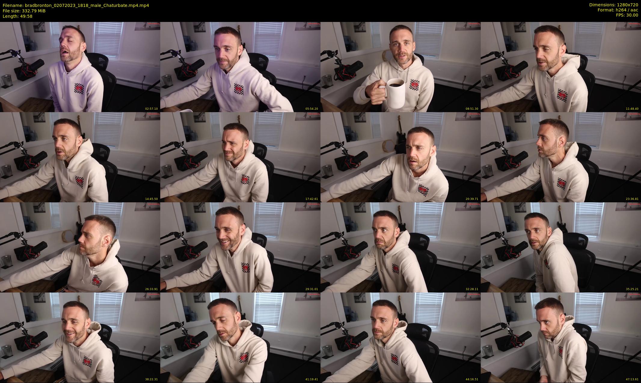 bradbronton — 50 minute Chaturbate male cam show recording, 720p, Jul 2, 2023