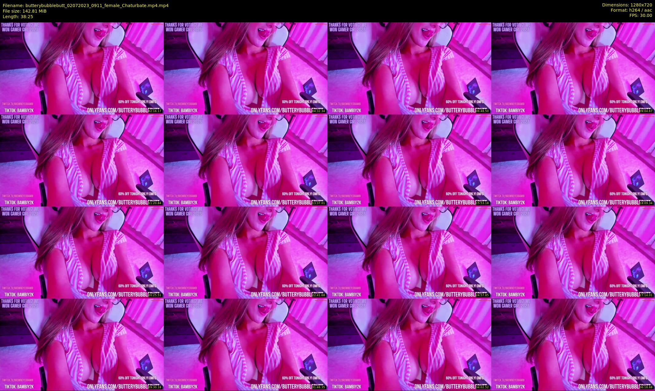 butterybubblebutt — 39 minute Chaturbate couple cam show recording, 720p, Jul 2, 2023