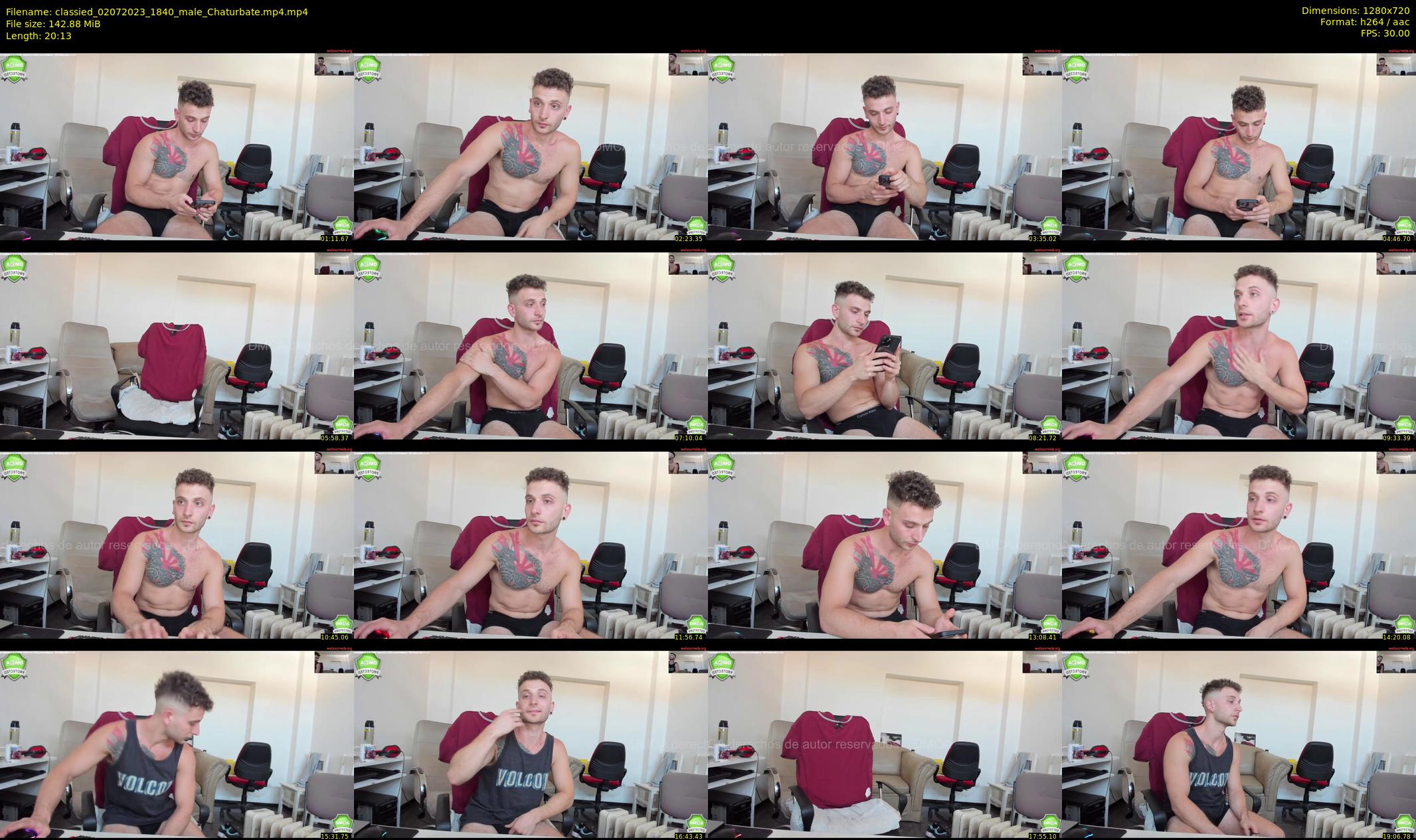 classied — 21 minute Chaturbate male cam show recording, 720p, Jul 2, 2023