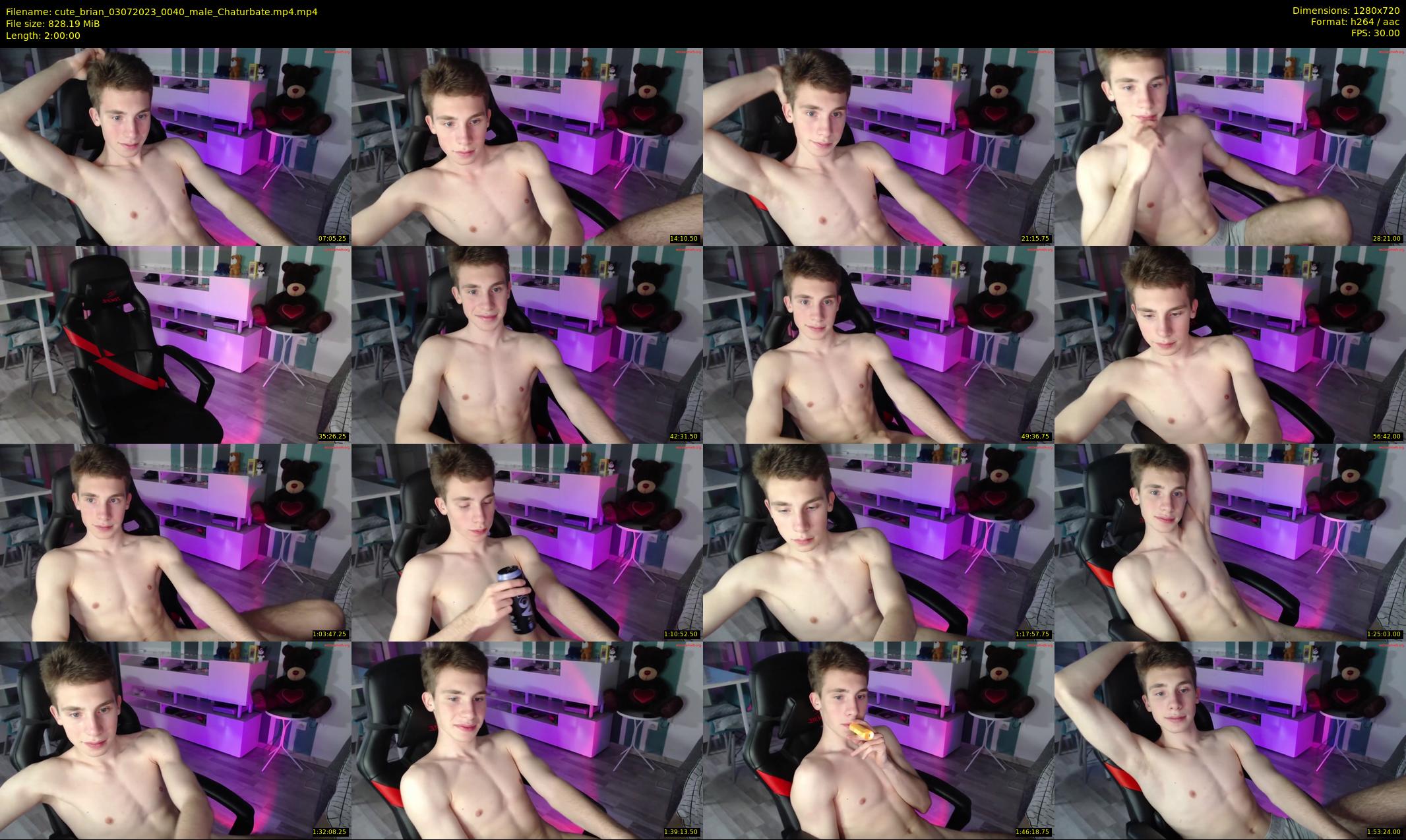cute_brian — 120 minute Chaturbate male cam show recording, 720p, Jul 3, 2023