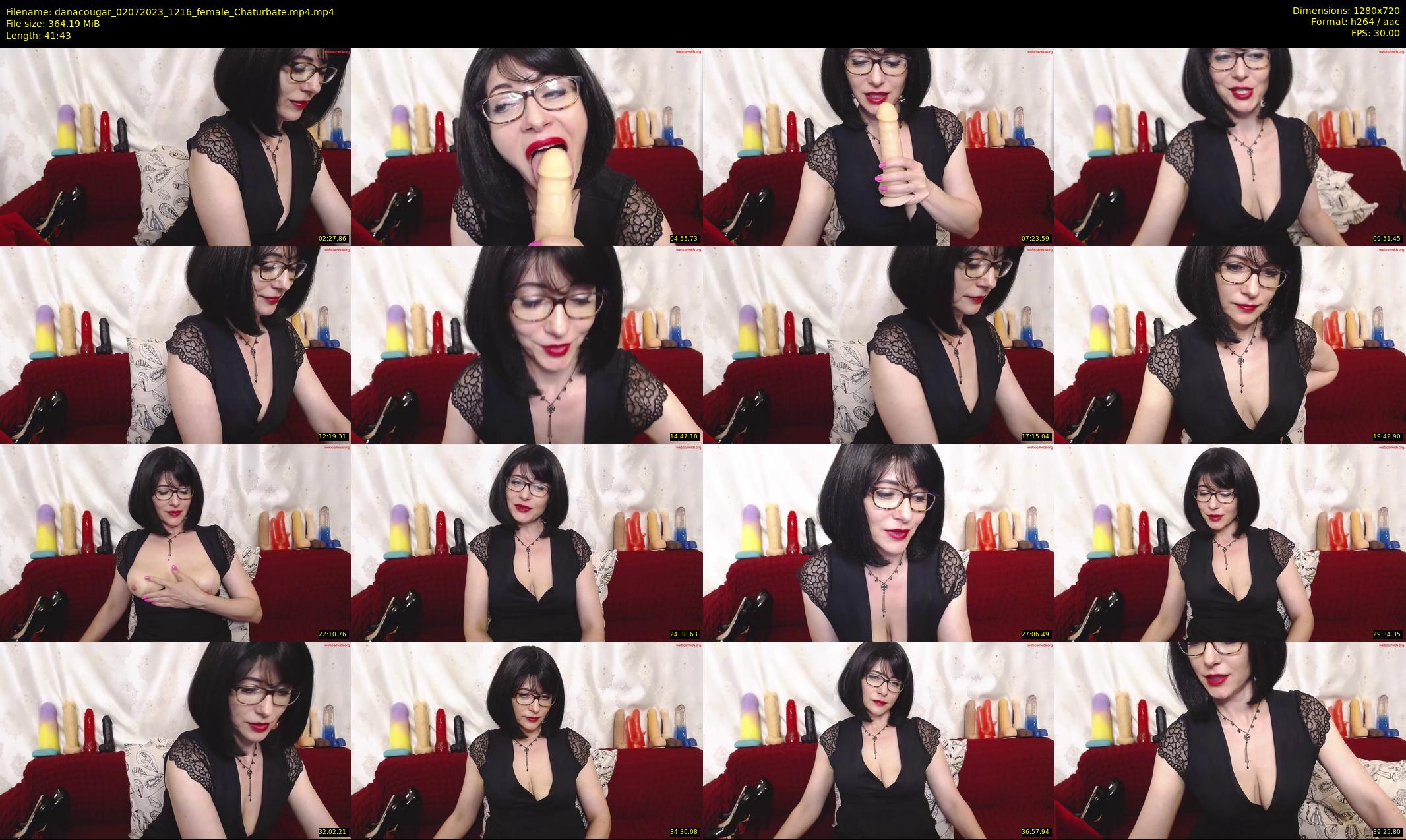 danacougar — 42 minute Chaturbate female cam show recording, 720p, Jul 2, 2023