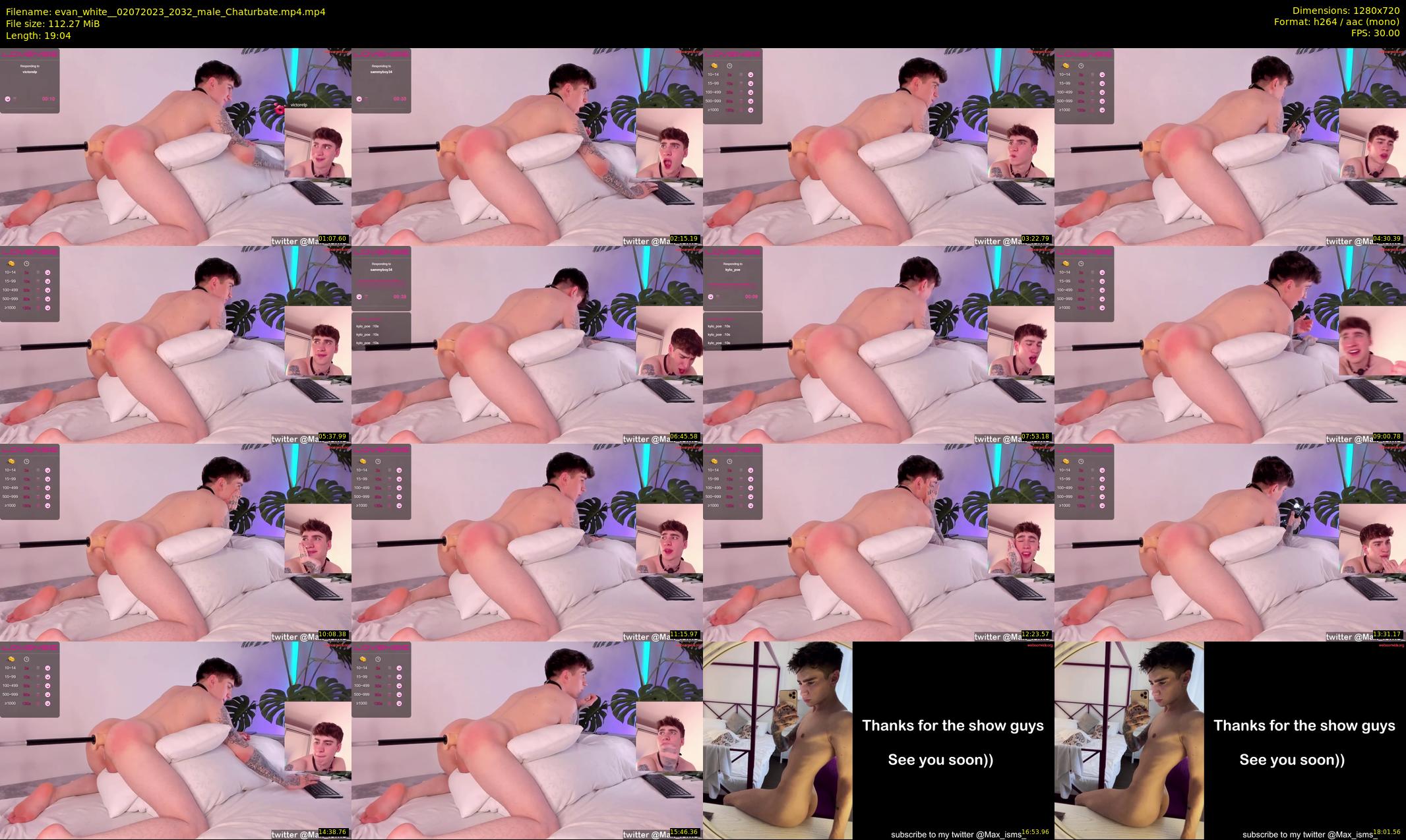 evan_white_ — 20 minute Chaturbate male cam show recording, 720p, Jul 2, 2023