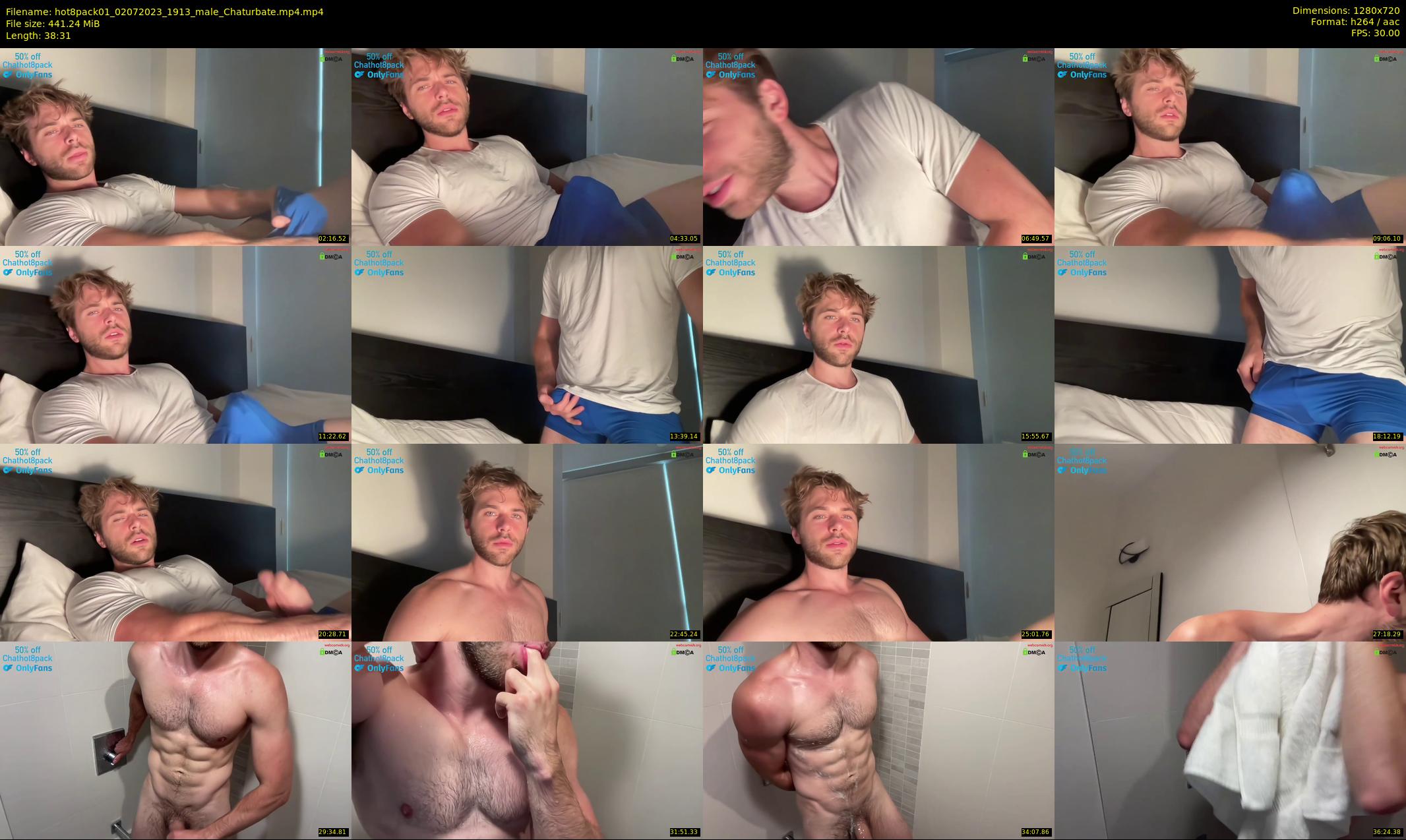 hot8pack01 — 39 minute Chaturbate male cam show recording, 720p, Jul 2, 2023