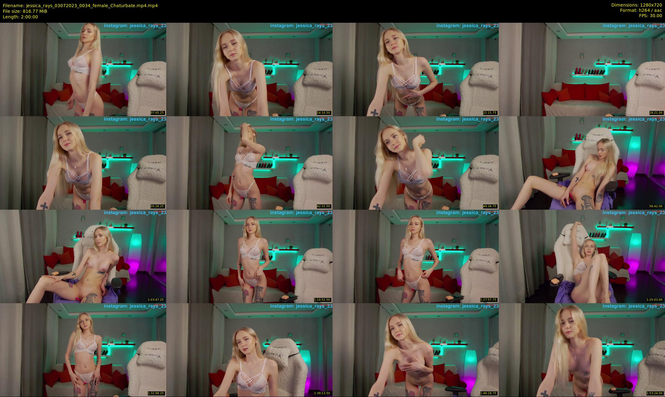 jessica_rays — 120 minute Chaturbate couple cam show recording, 720p, Jul 3, 2023