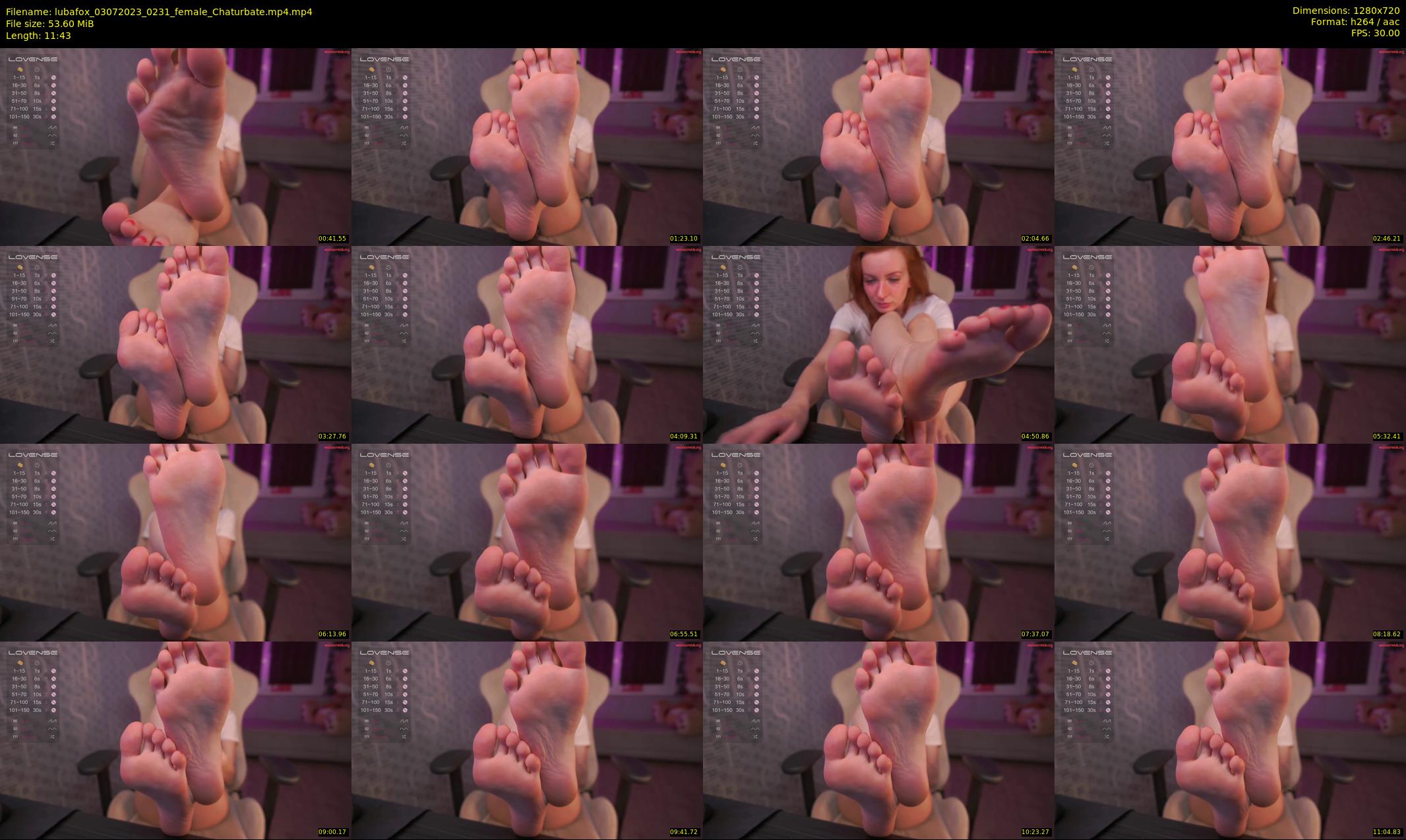 lubafox — 12 minute Chaturbate female cam show recording, 720p, Jul 3, 2023